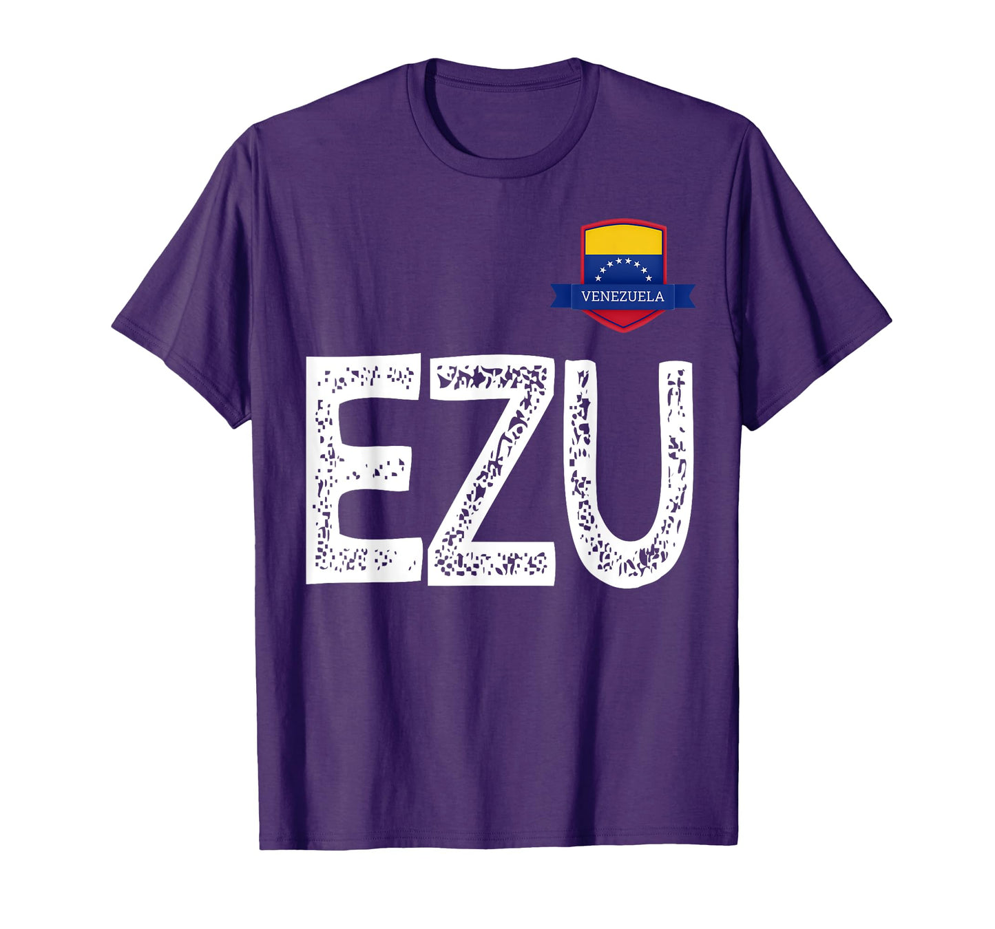 Venezuela Human-Flag Letter E and Letter Z and U Venezuela T-Shirt