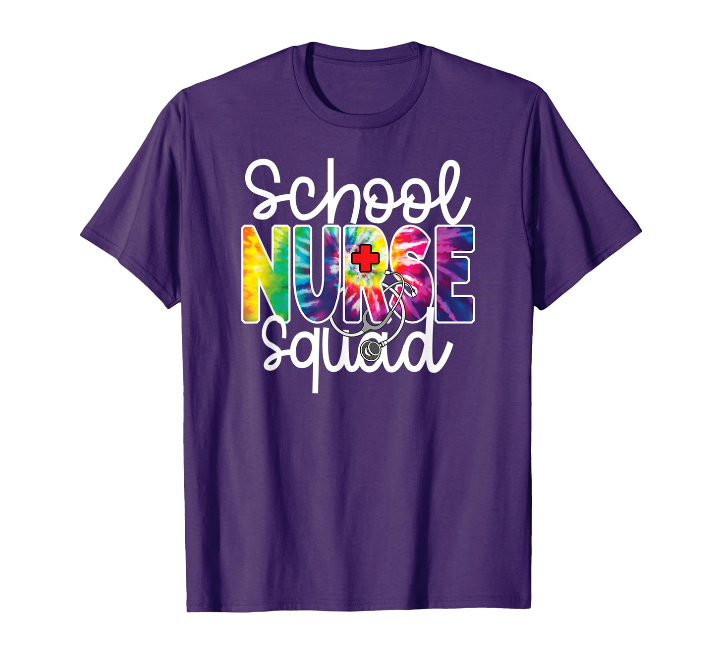 School Nurse Squad Tie Dye Appreciation Day Happy Nurse Team T-Shirt
