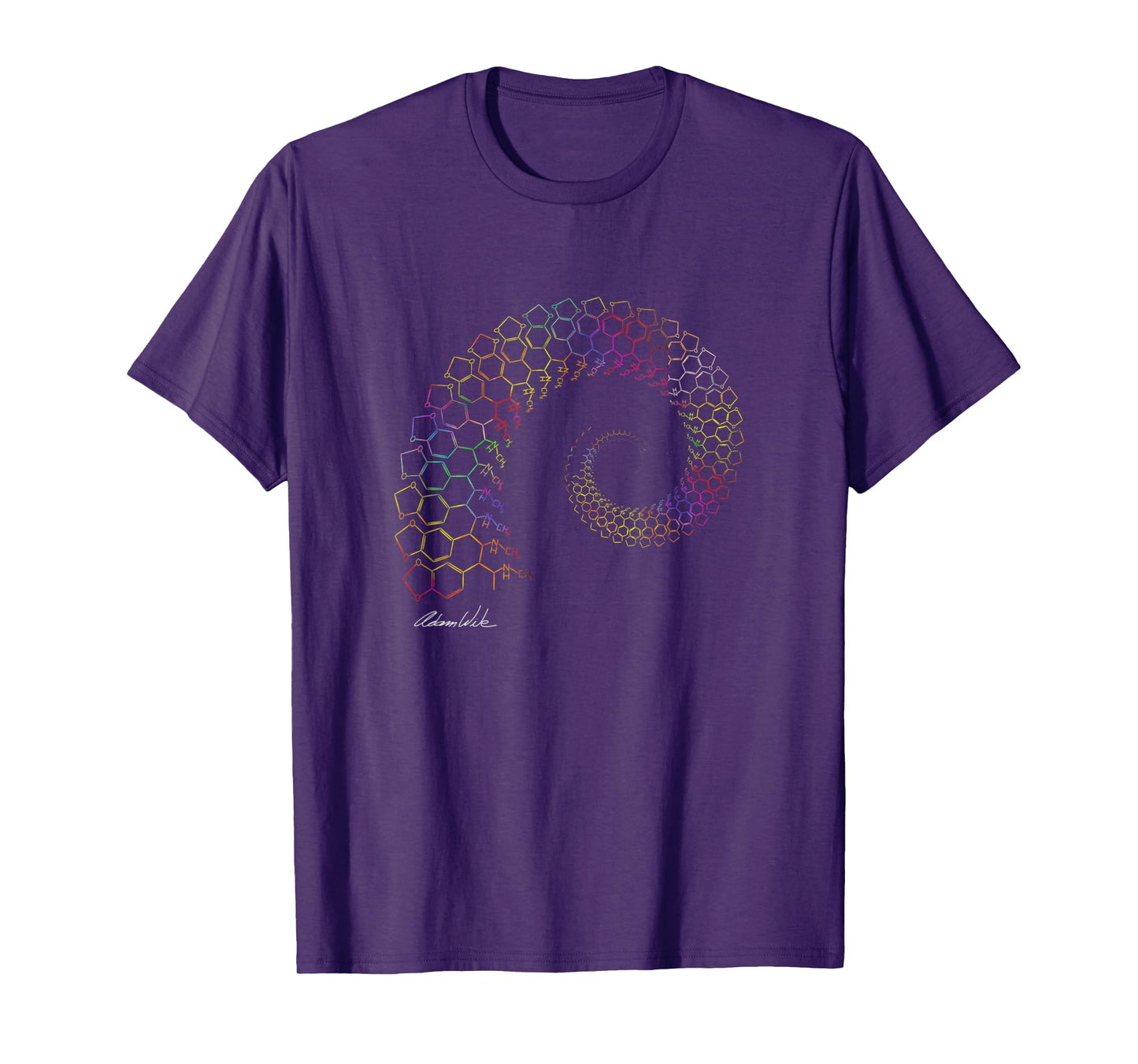 MDMA Spiral EDM Dance Party Fractal Trippy Design T-Shirt