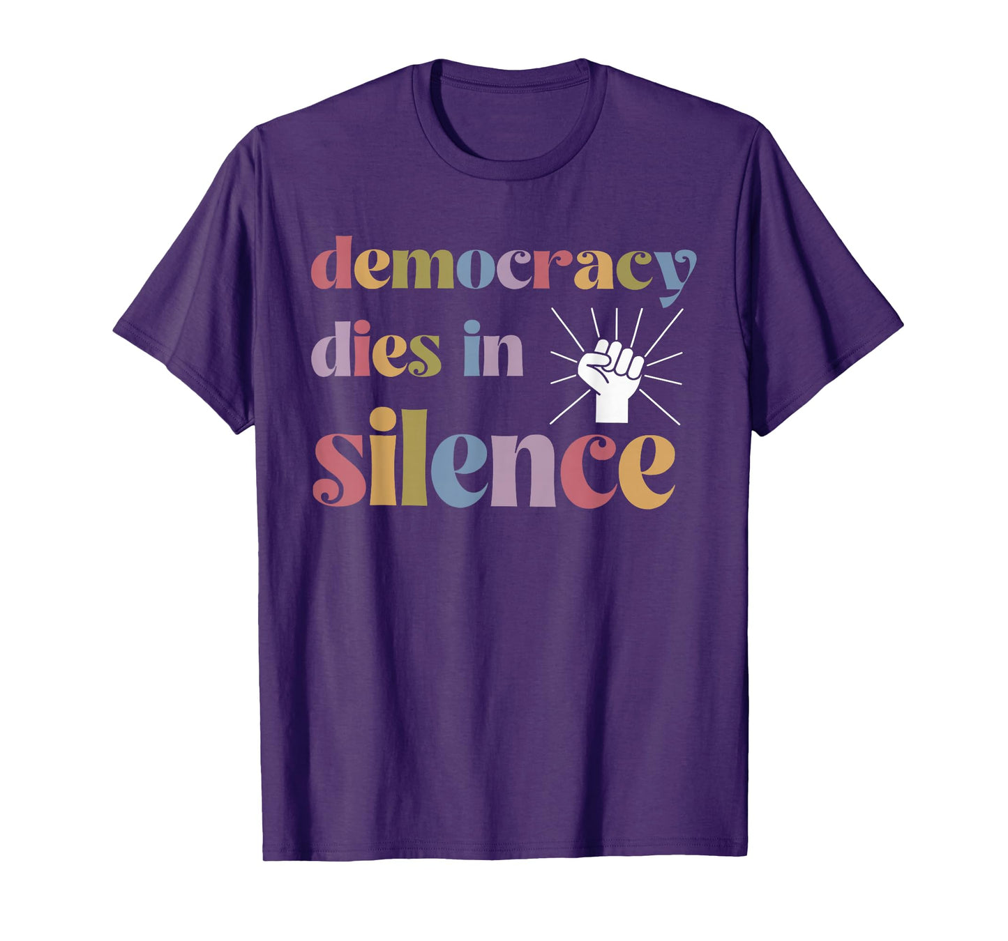 Vintage Democracy Dies in Silence Keep Democracy in America T-Shirt