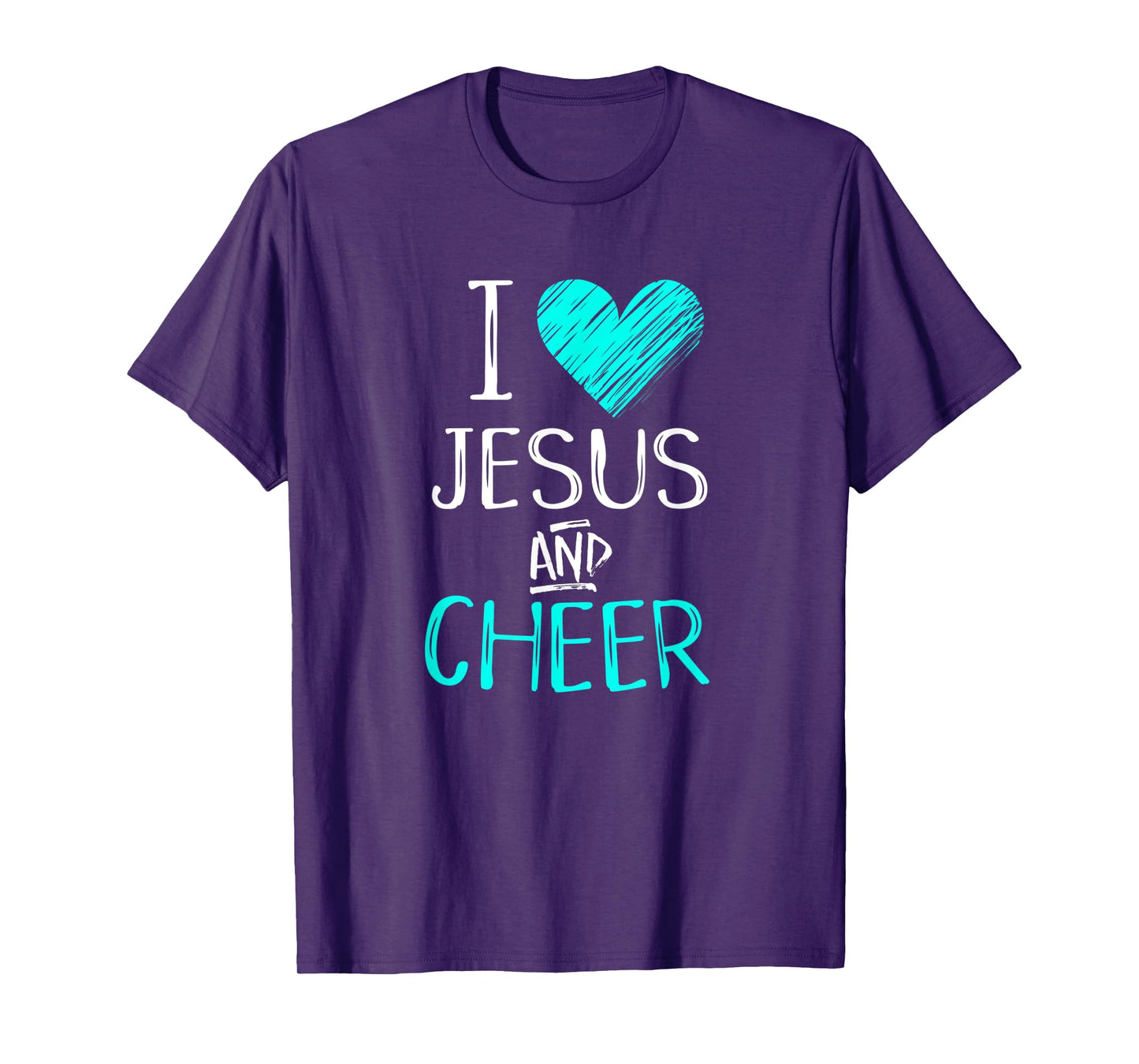 I Love Jesus And Cheer Christian Cheerleading Sport Shirt