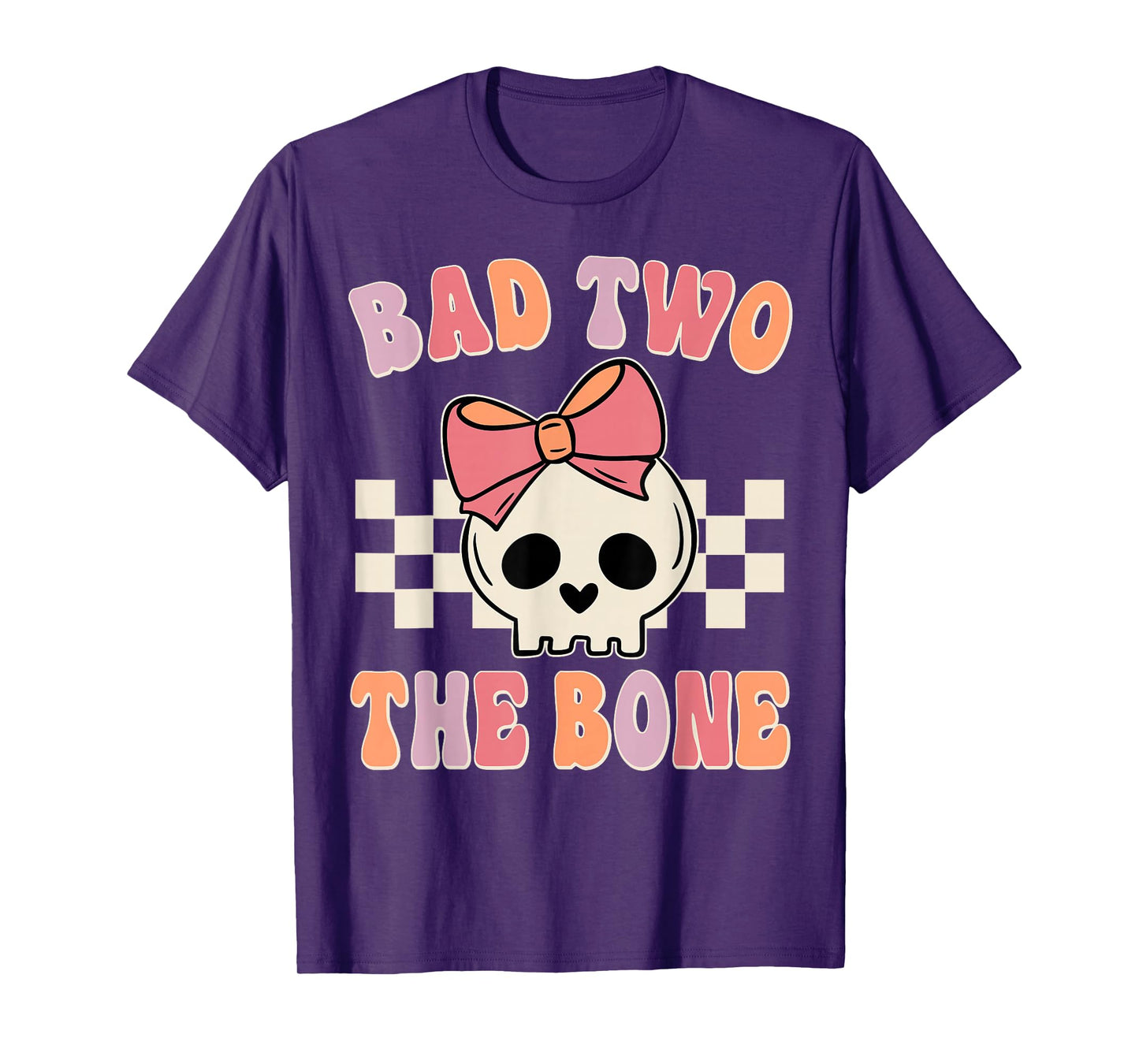 Bad Two the Bone 2nd Birthday 2 Years Old Kid Girl T-Shirt