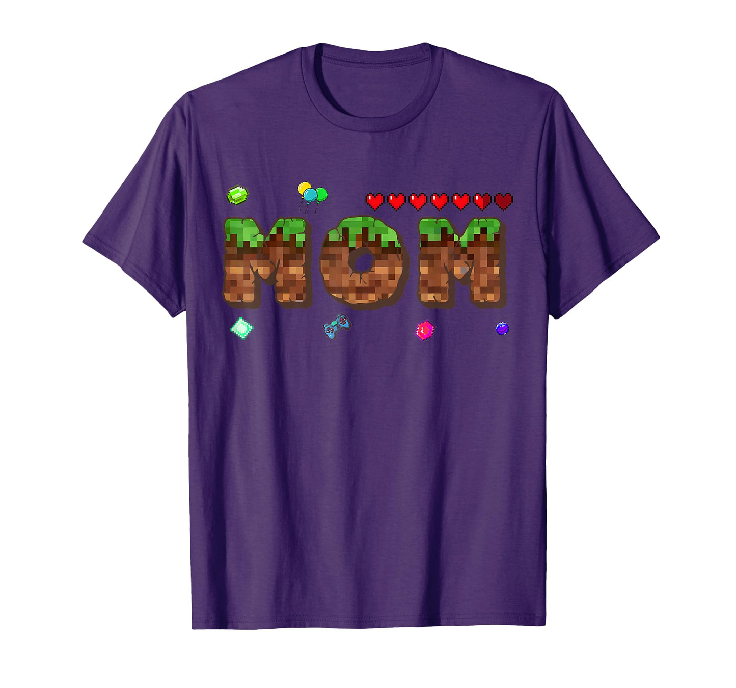 Dad And Mom Of The Birthday Boy Pixel Game Matching Family T-Shirt