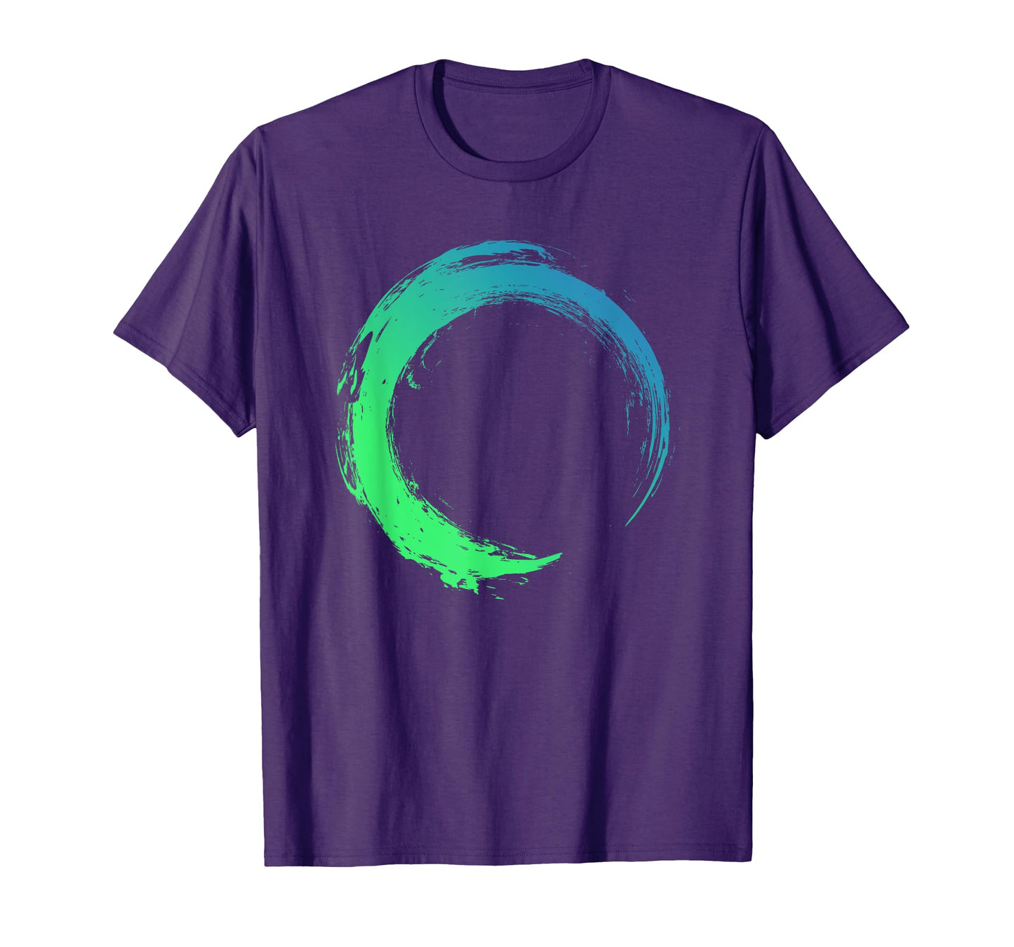 COLORFUL OCEAN WATER ENSO CIRCLE BRUSH STROKE T-Shirt