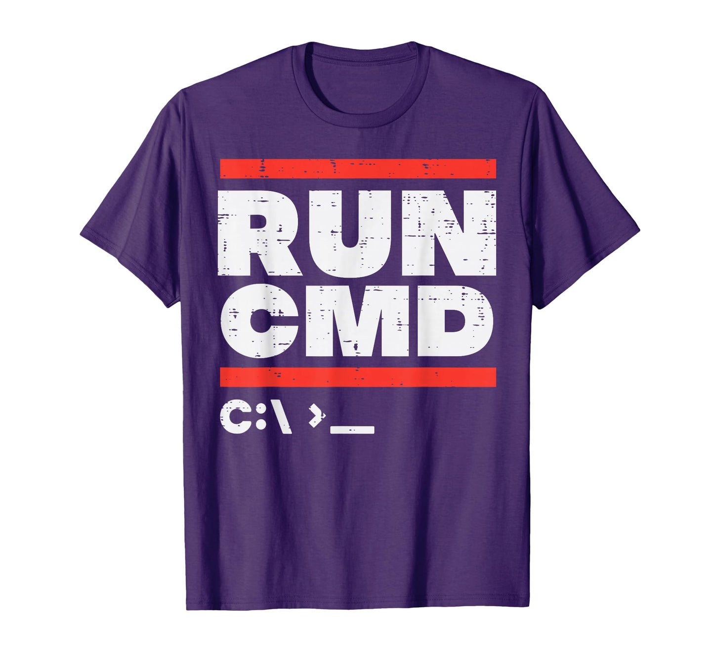 Run Cmd System Administrator Programmer Sysadmin Men Women T-Shirt