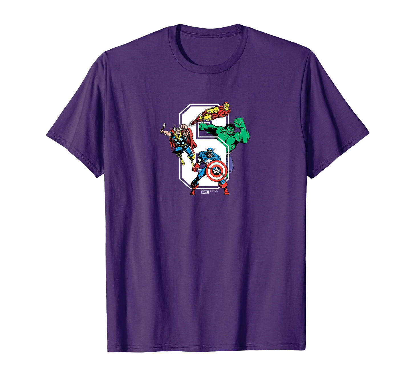 Kids Marvel - Avengers 6th Birthday T-Shirt