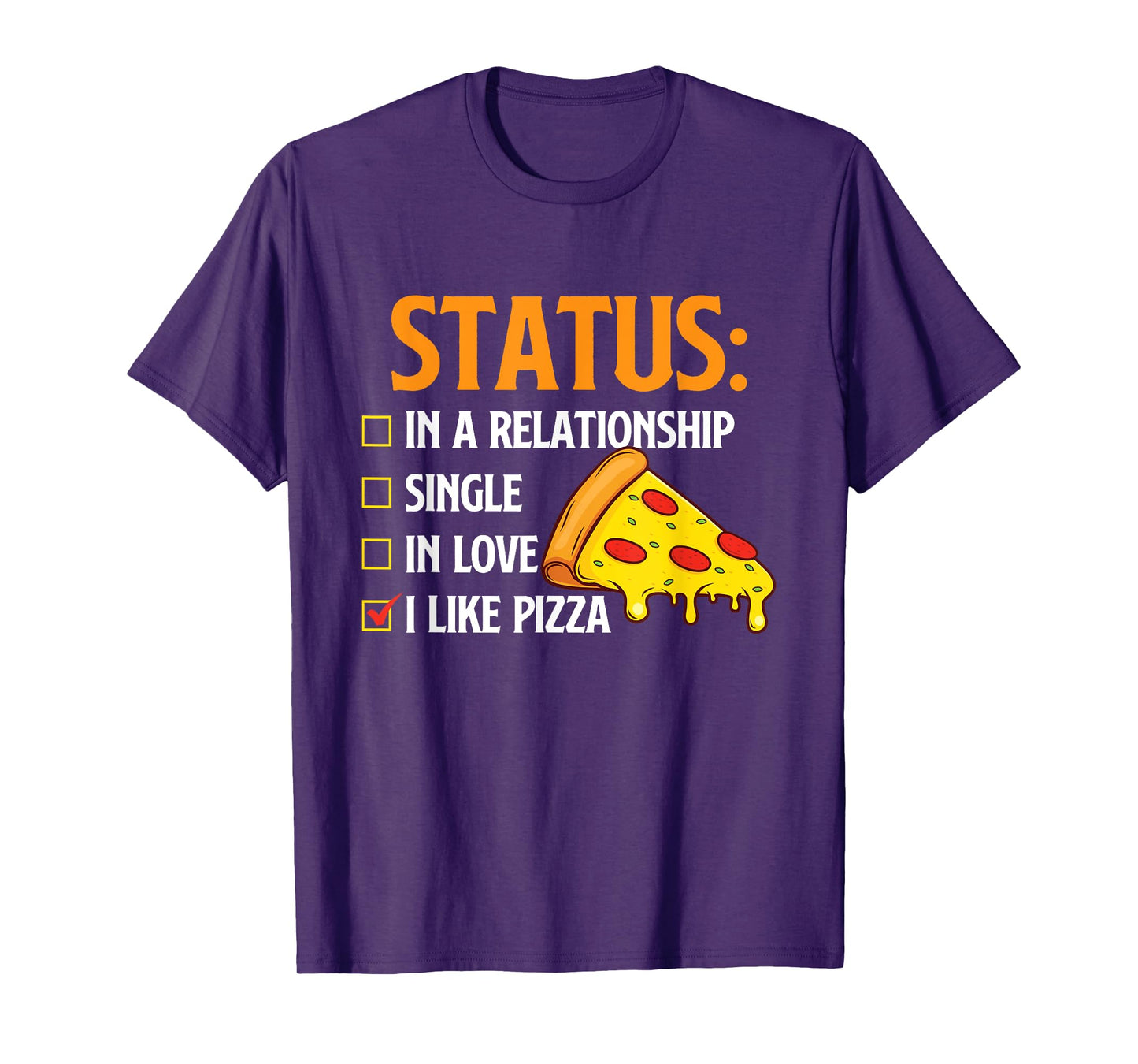 Relationship Status I Like Pizza - Food Lover Pizza Baker T-Shirt