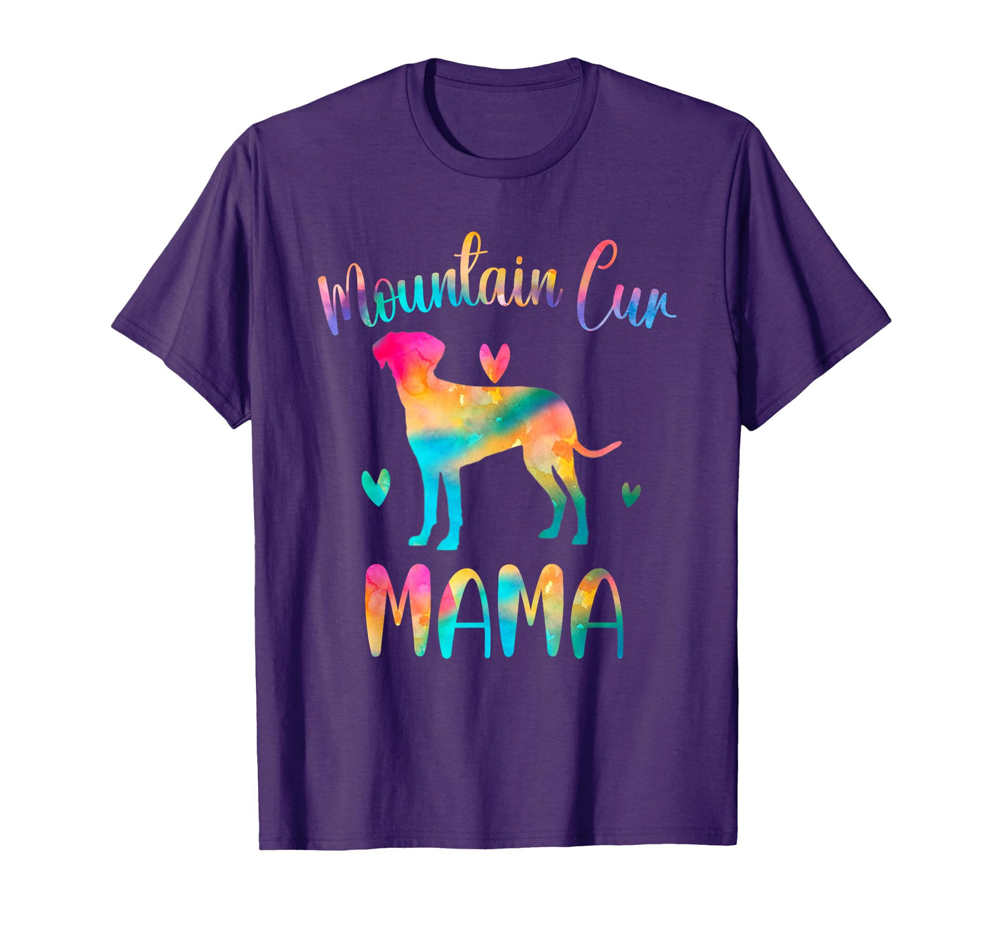 Mountain Cur Mama Colorful Mountain Cur Cute Gifts Dog Mom T-Shirt