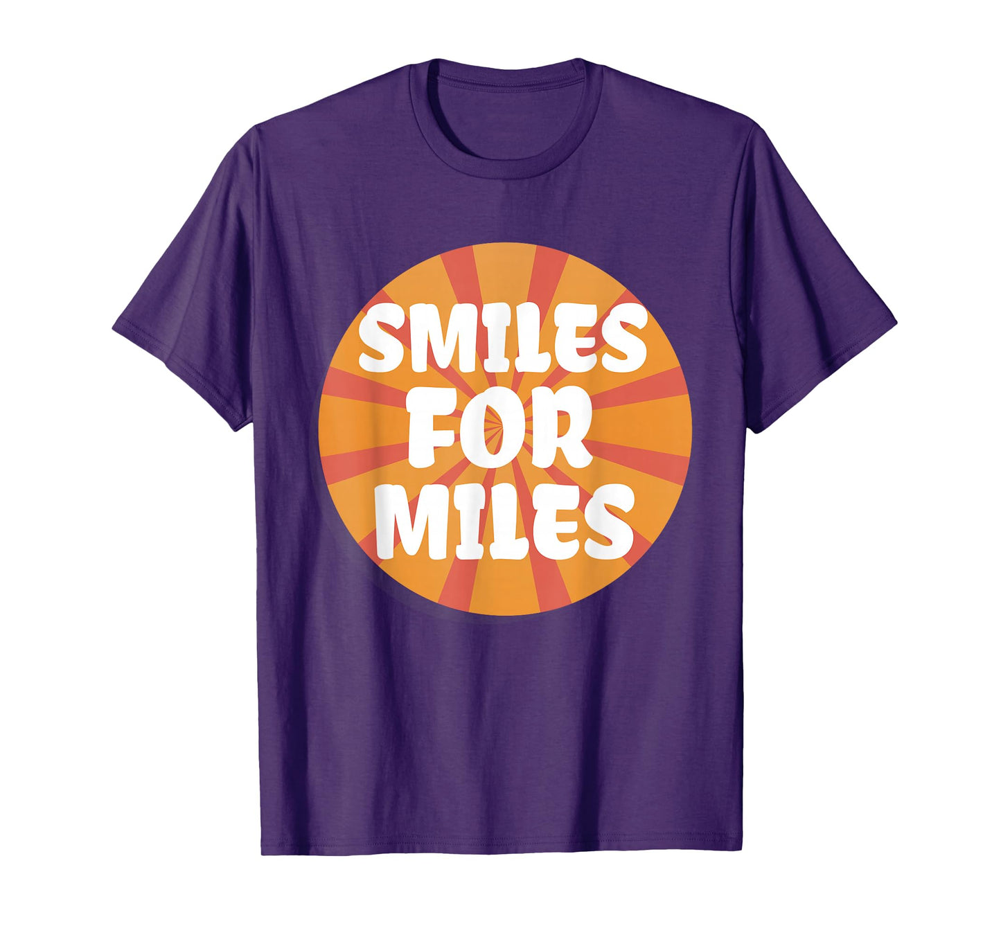 Smiles For Miles Fun Positive Energy Yoga Sunrise Boho Vibes T-Shirt