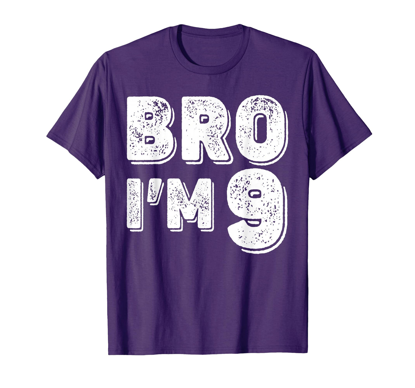 9th Birthday Boy Bro I’m 9 Year Old Boys Kids Nine Bday T-Shirt