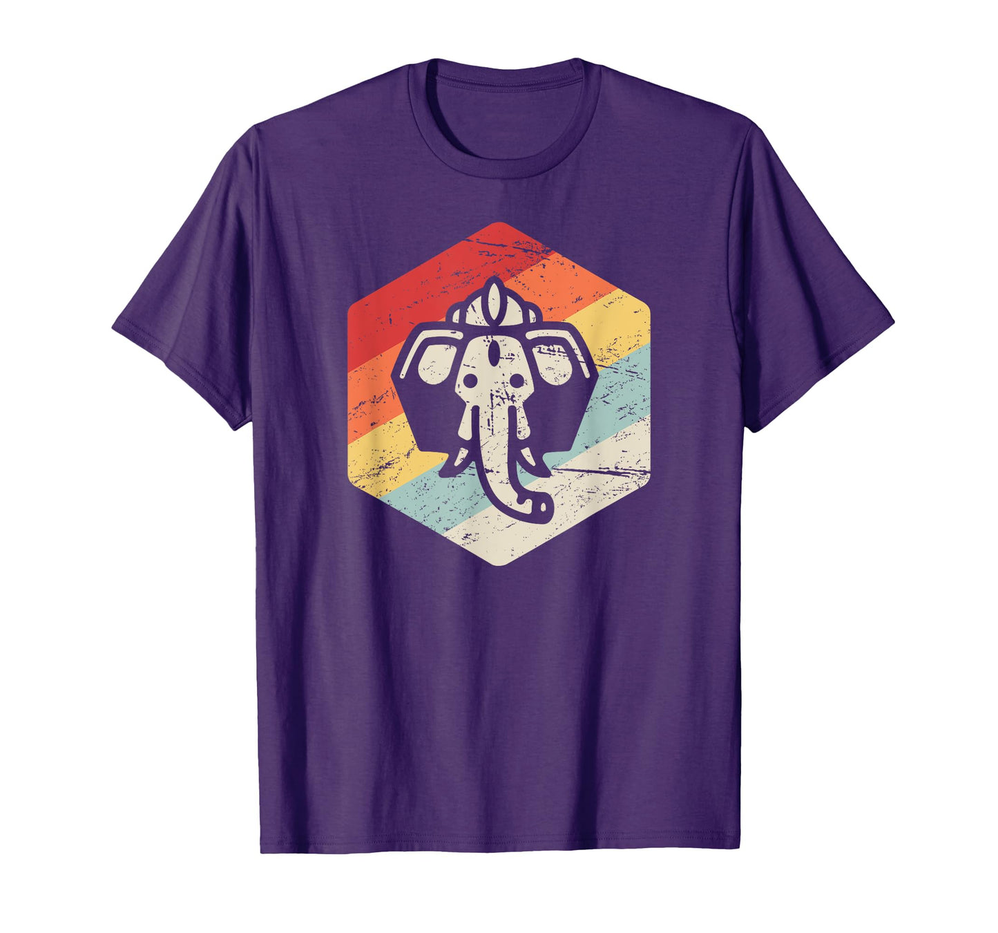 Retro Vintage Ganesha T-Shirt - Yogi India Hindu Mythology T-Shirt