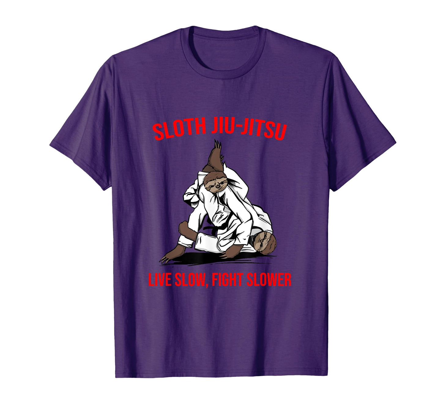 Jiu Jitsu Fighting Sloth Brazilian BJJ Training T-Shirt