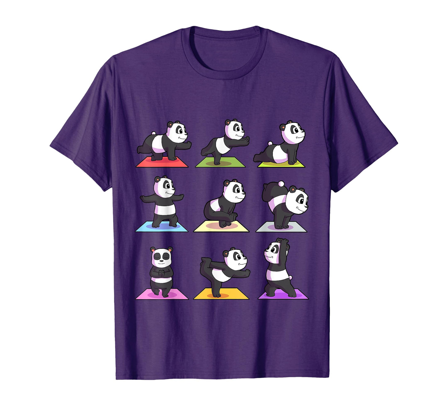 Panda Yoga Shirt Women Panda Lover Gift Girls Meditation T-Shirt