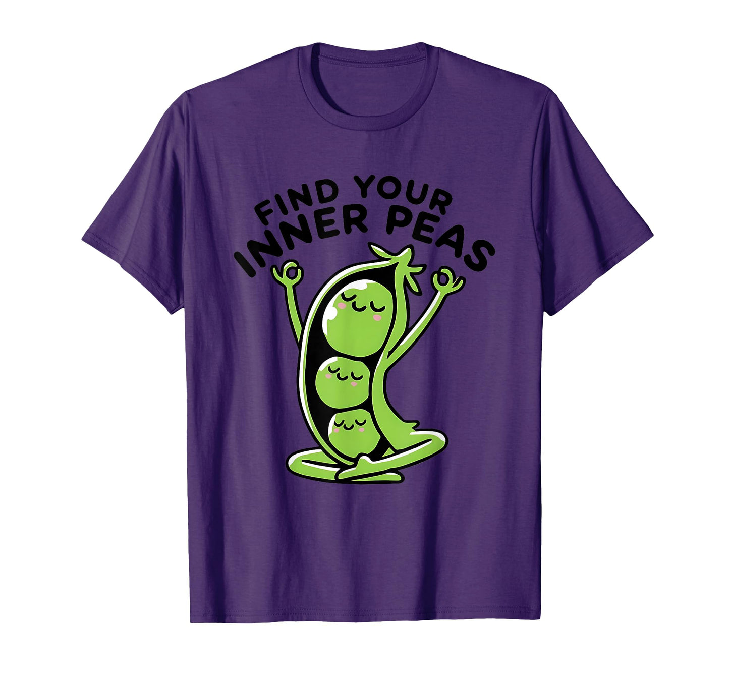 Find Your Inner Peas Yoga Pun T-Shirt