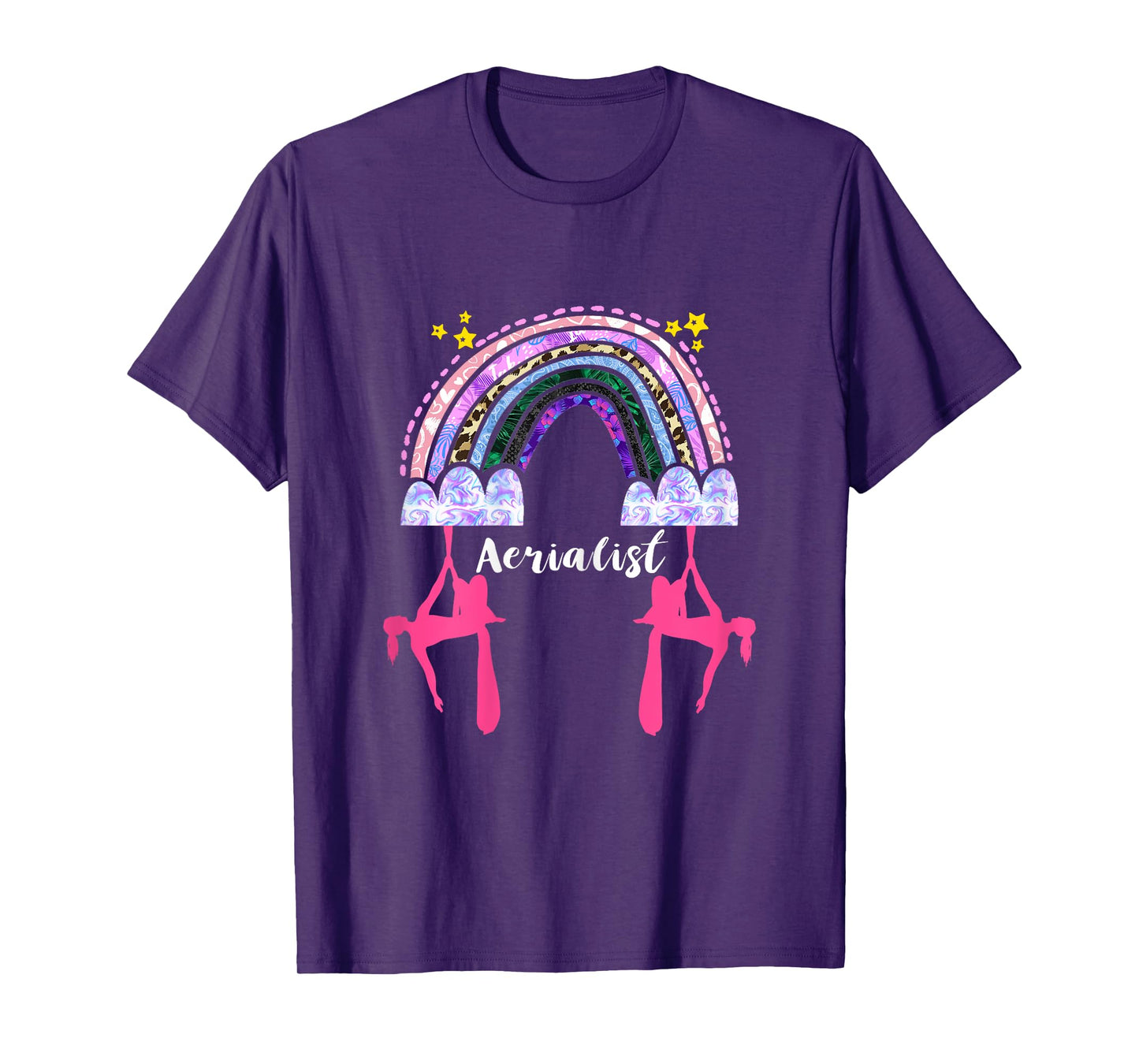 Hanging Aerialist Rainbow Aerial Silk Aerial Hoop Aerial T-Shirt