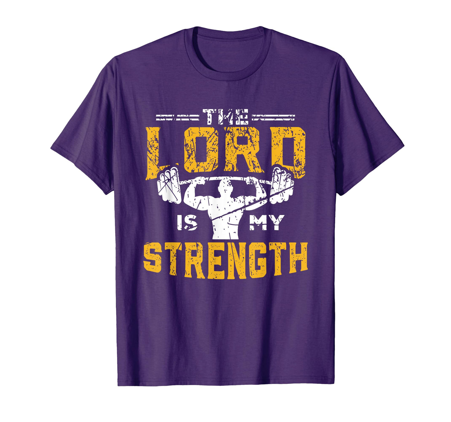 Jesus Workout The Lord is my Strength Christian Gym T-Shirt