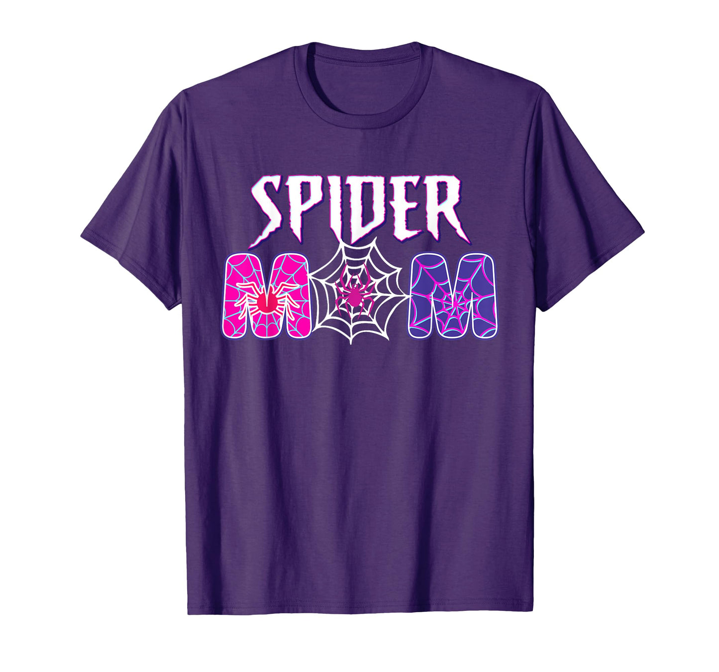 Funny Spider Mom Matching Family Birthday Mother's Day T-Shirt