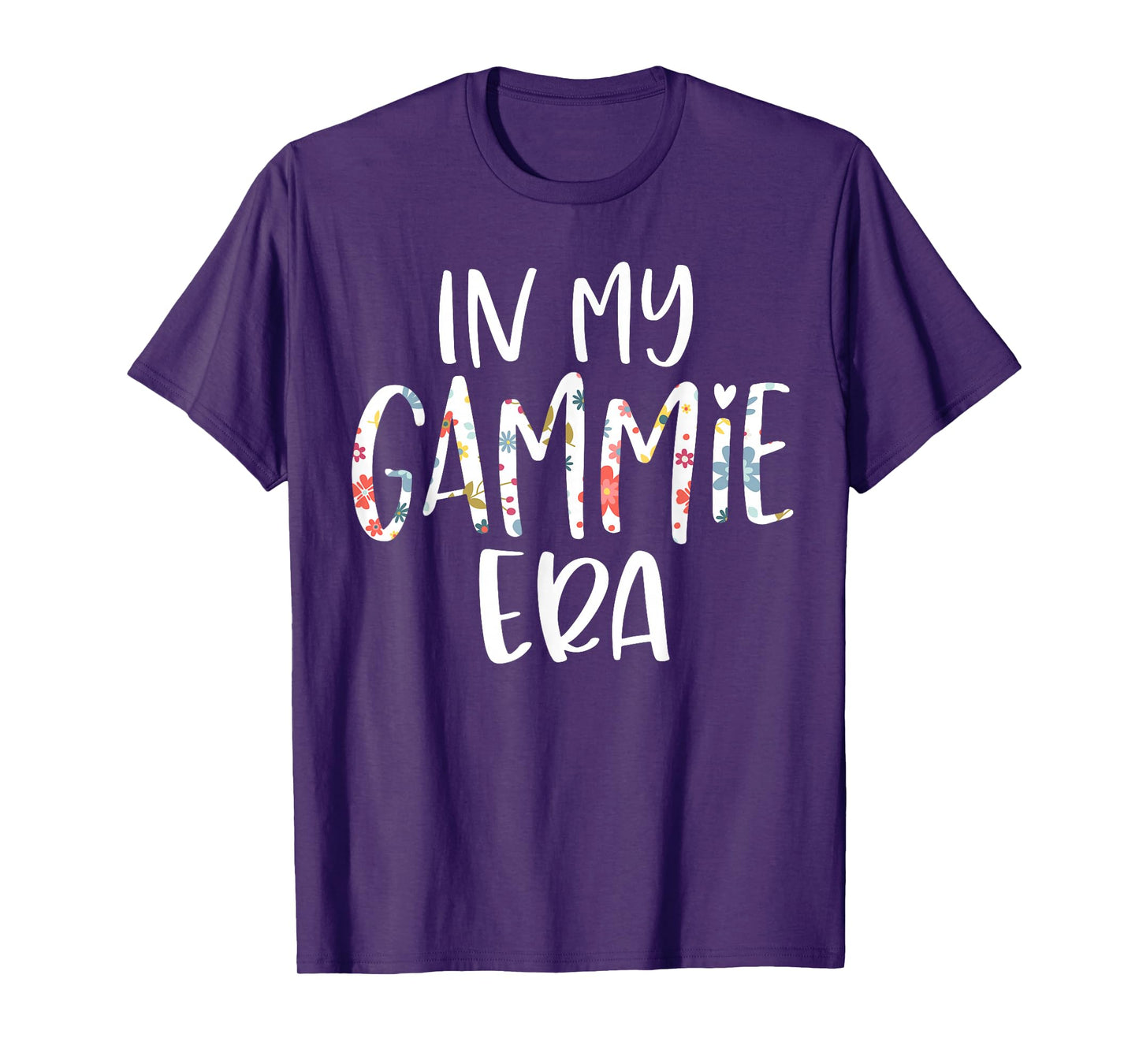 In My Gammie Era Flower Letter Floral Cute Gifts For Gammie T-Shirt