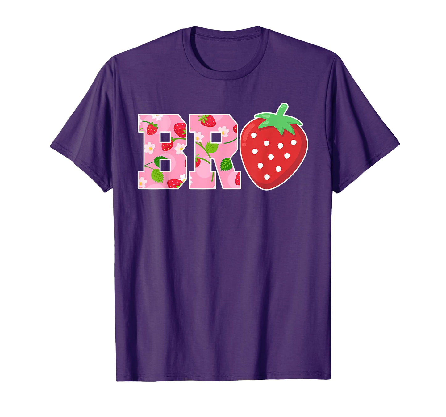 Bro Brother Of The Berry Sweet Birthday Strawberry Family T-Shirt