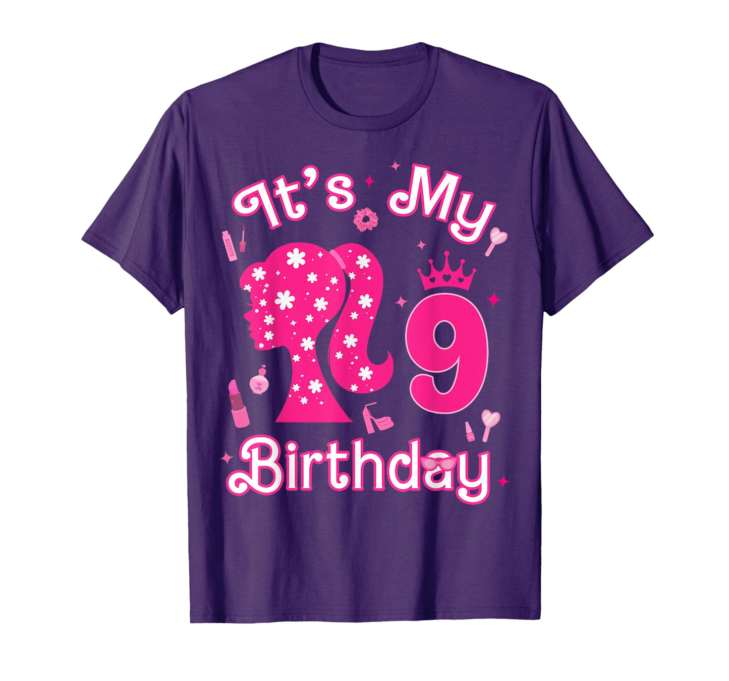 Kids 9Th Birthday Girl Doll 9 Years Old Birthday Girl Party T-Shirt