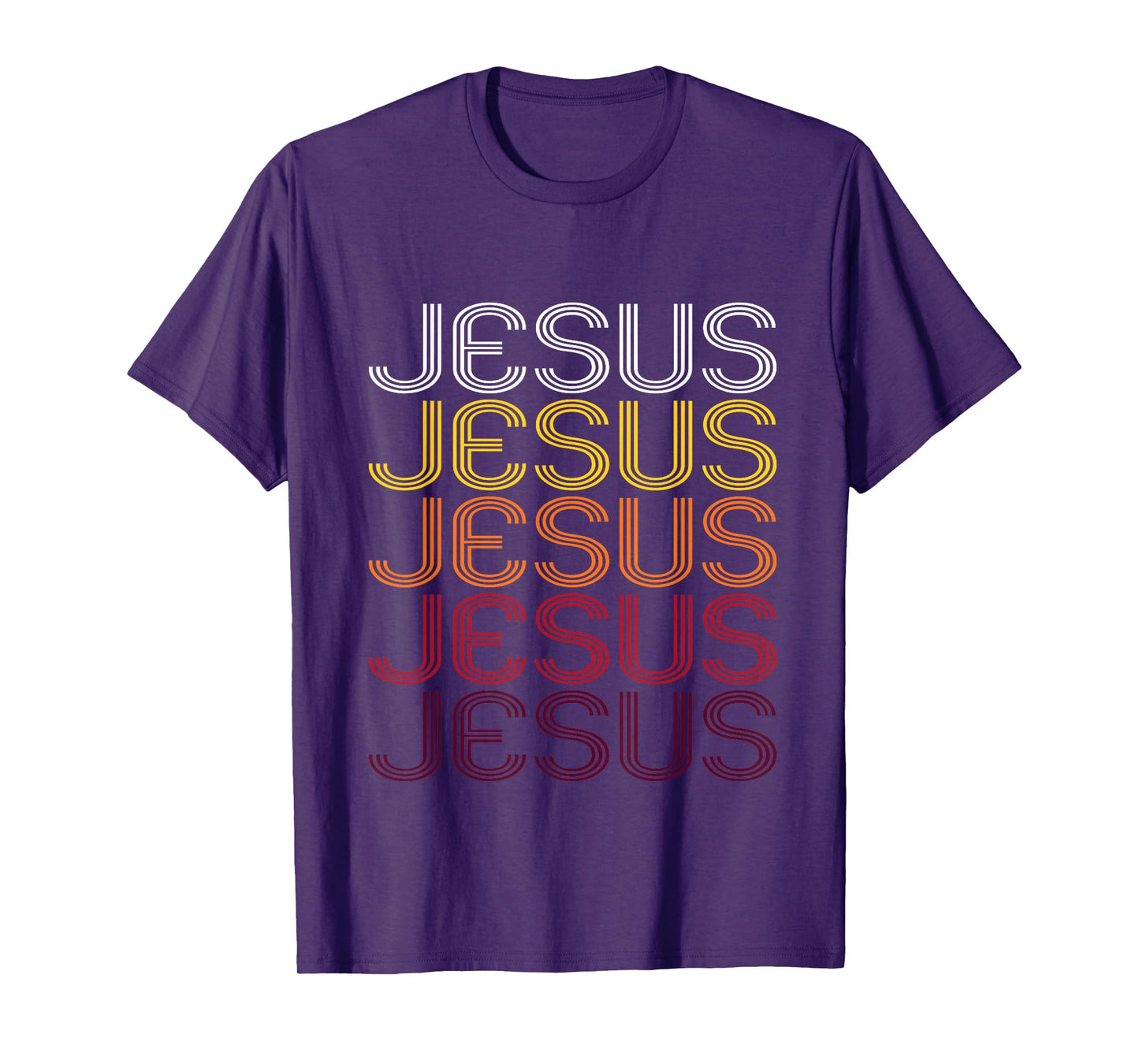 Jesus Retro Wordmark Pattern - Vintage Style T-shirt