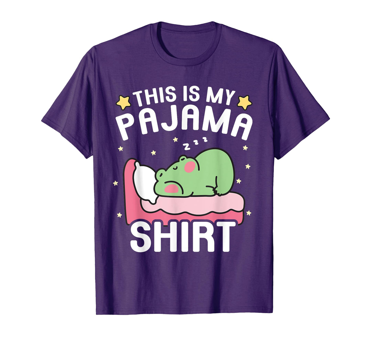 Cute PJ Teen Boys Girls PJs Funny Frog PJs This Is My Pajama T-Shirt