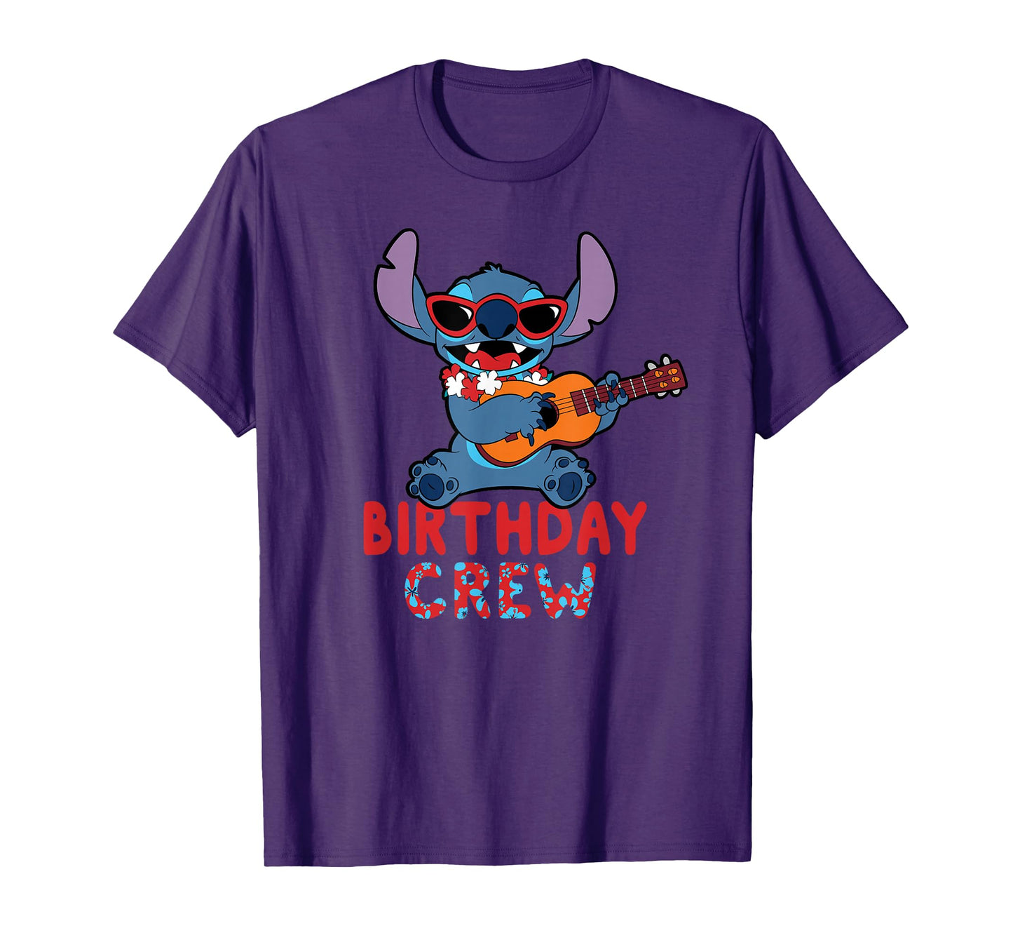 Disney Lilo & Stitch Tropical Birthday Crew Party Matching T-Shirt