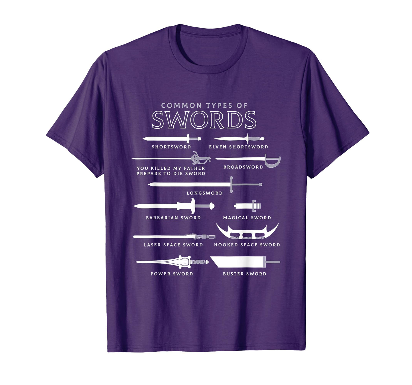 Types Of Swords T-Shirt