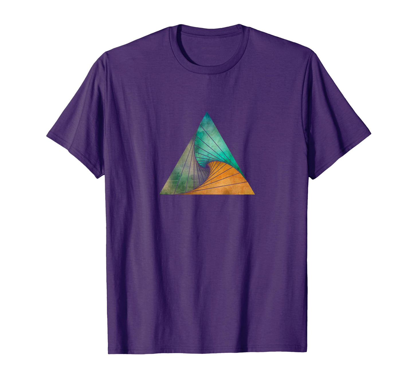 Geometric Swirling Triangle - Abstract Geometry T-Shirt