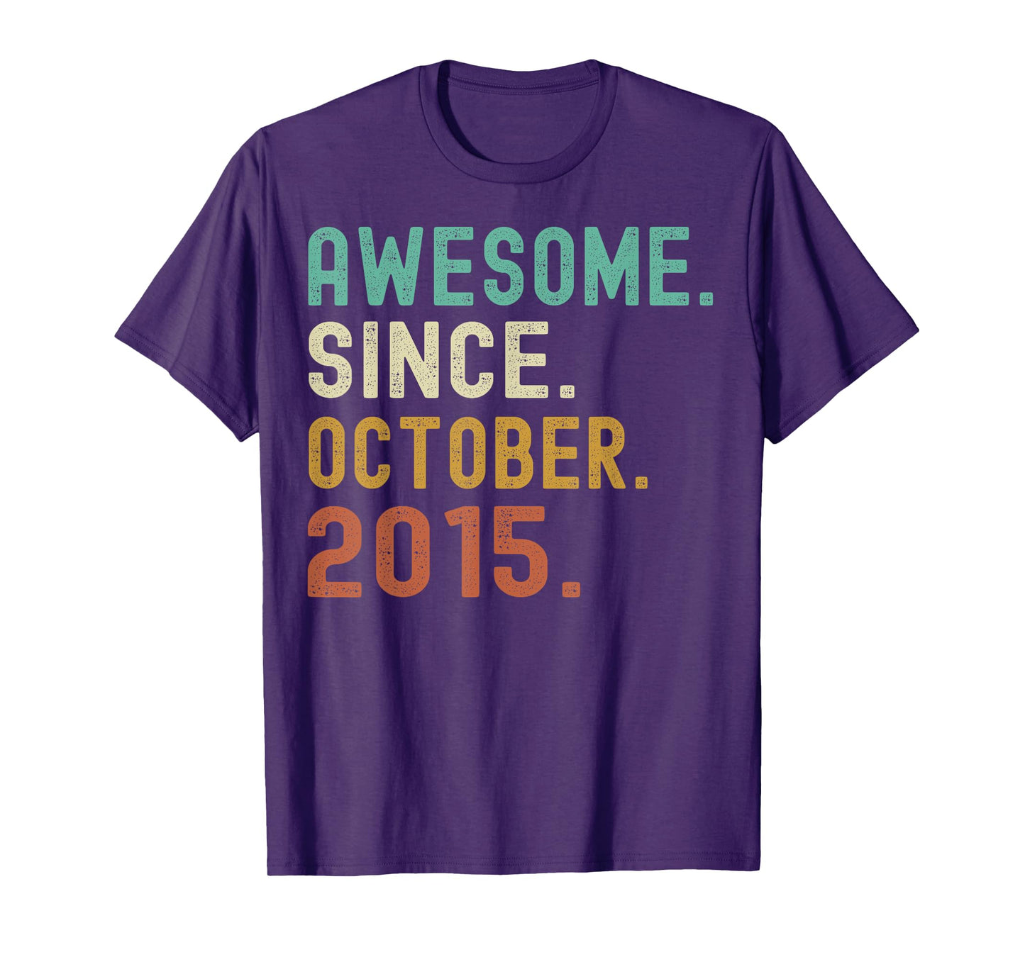 Retro Awesome Since October 2015 Birthday T-Shirt