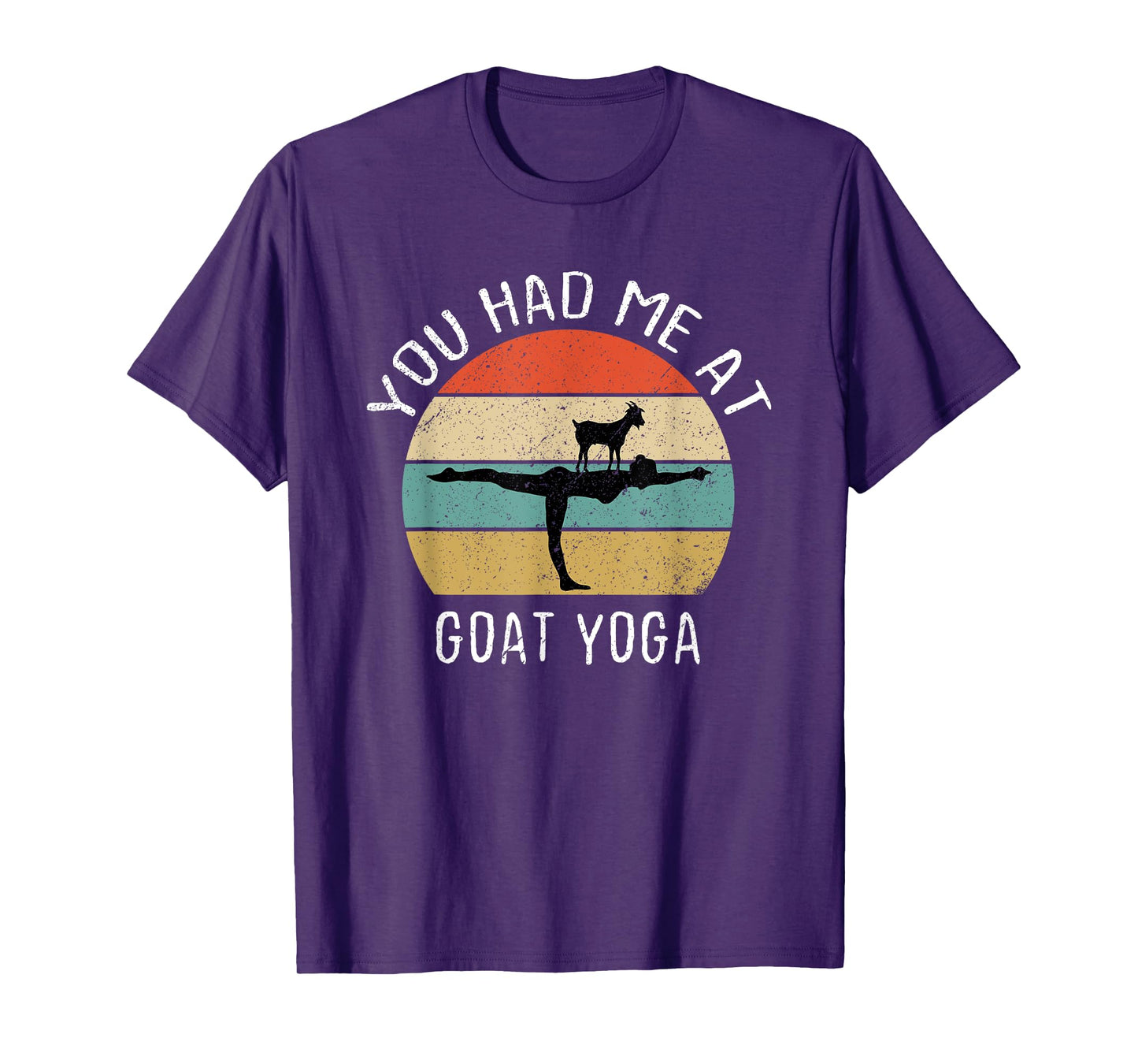 Goat Yoga Retro Tee You Had Me At Baa Maste Goat Yoga Women T-Shirt