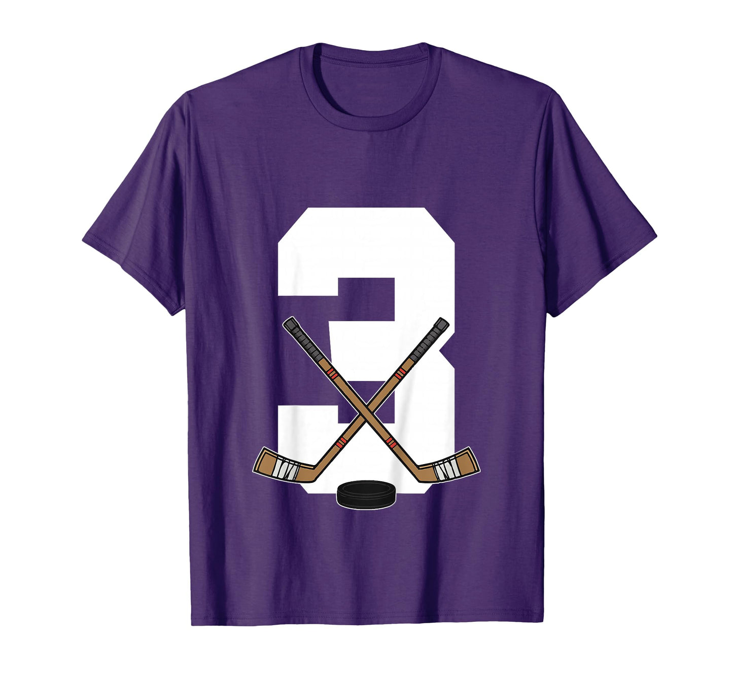 Kids Ice Hockey Kids Toddler Boys 3rd Birthday Ice Hockey T-Shirt