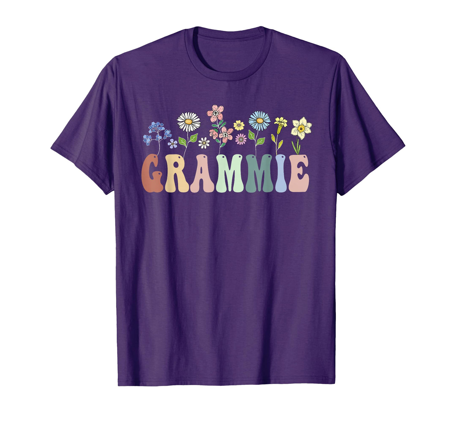 Grammie Gifts Women Wildflower Floral Design Grammie T-Shirt