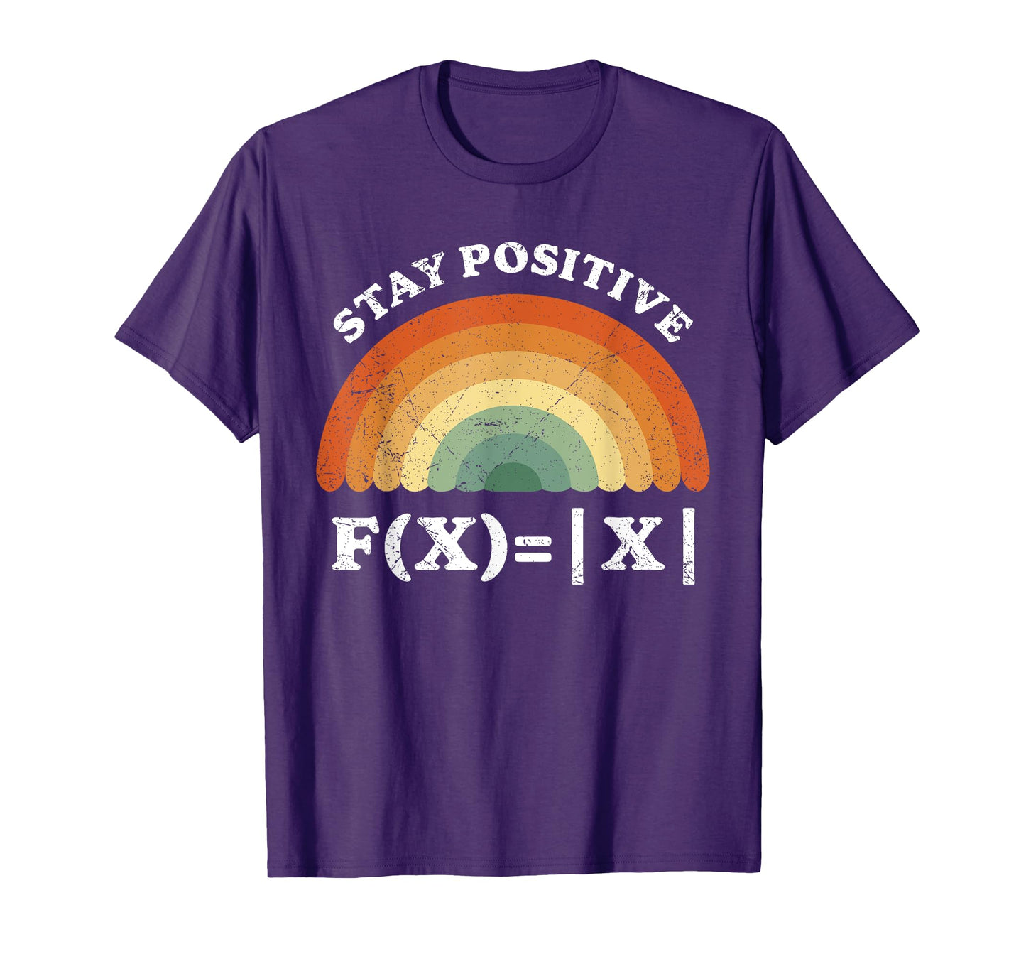 Stay Positive Avoid Negativity Funny Math Equation Teacher T-Shirt