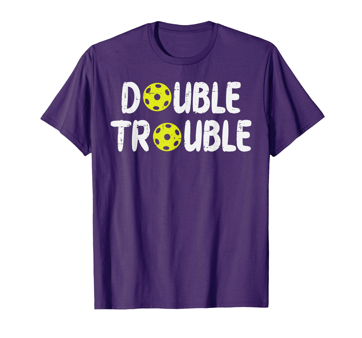 Double Pickleball Trouble Pickle Ball Matching Men Women Kid T-Shirt