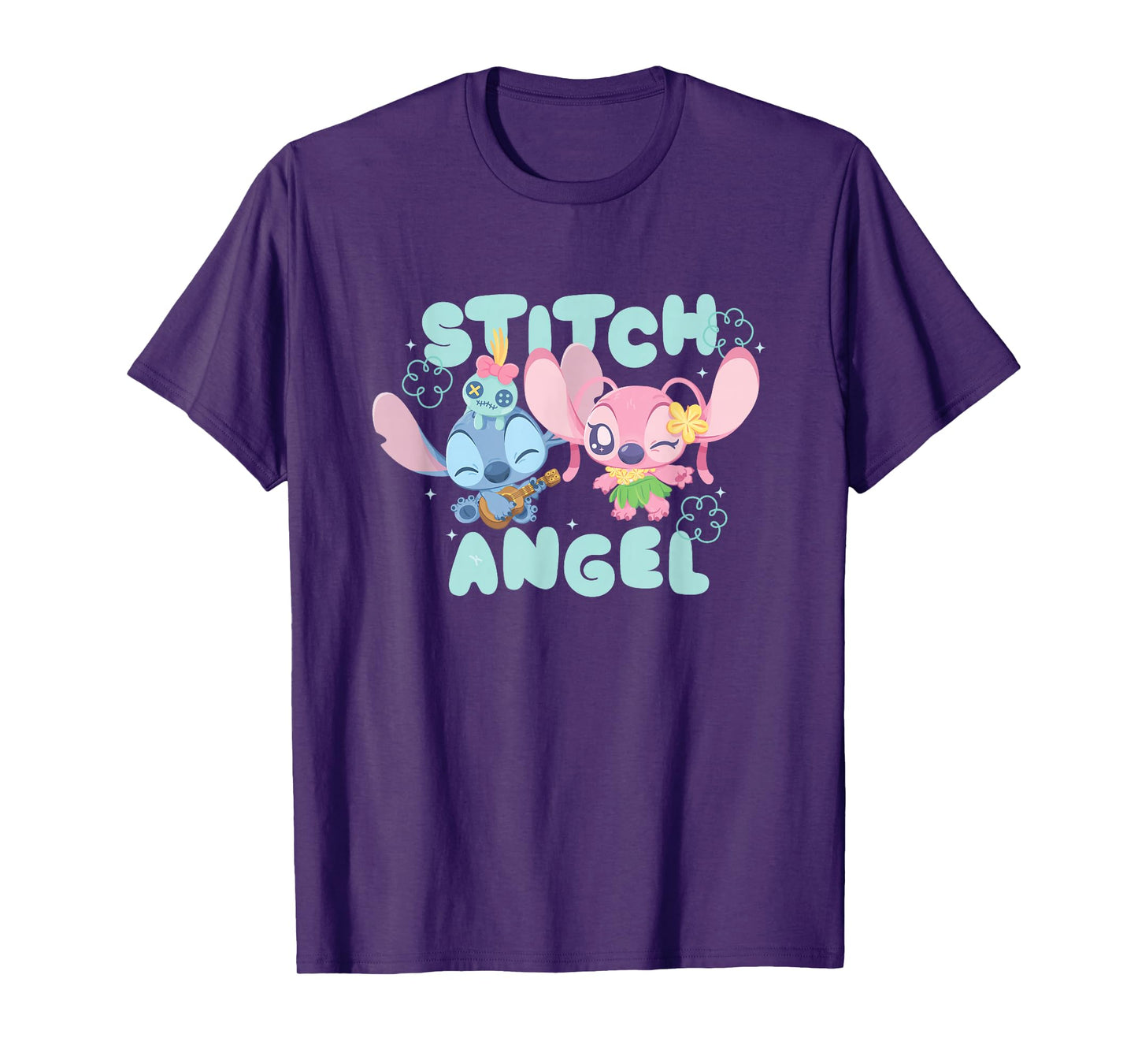 Disney Lilo & Stitch Tropical Fun Angel & Stitch T-Shirt