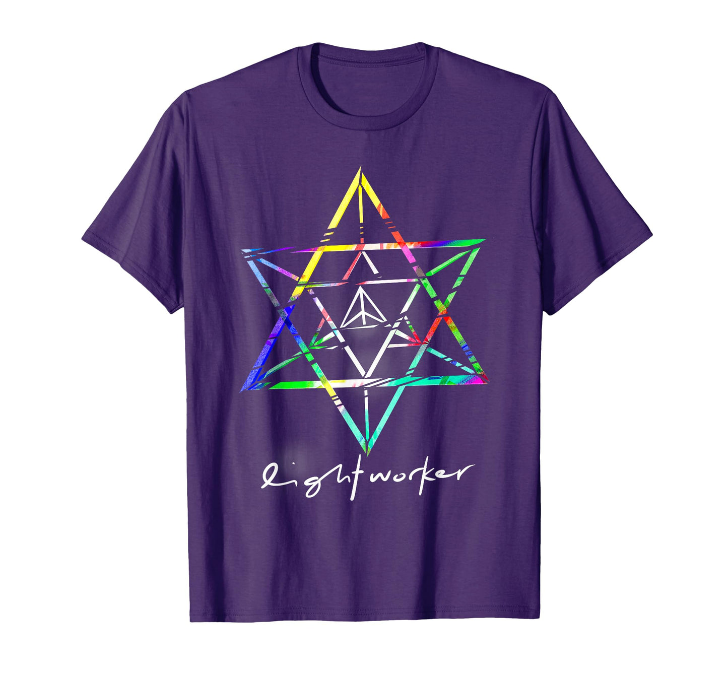 Lightworker Merkaba Sacred Geometry Abstract T Shirt T-Shirt