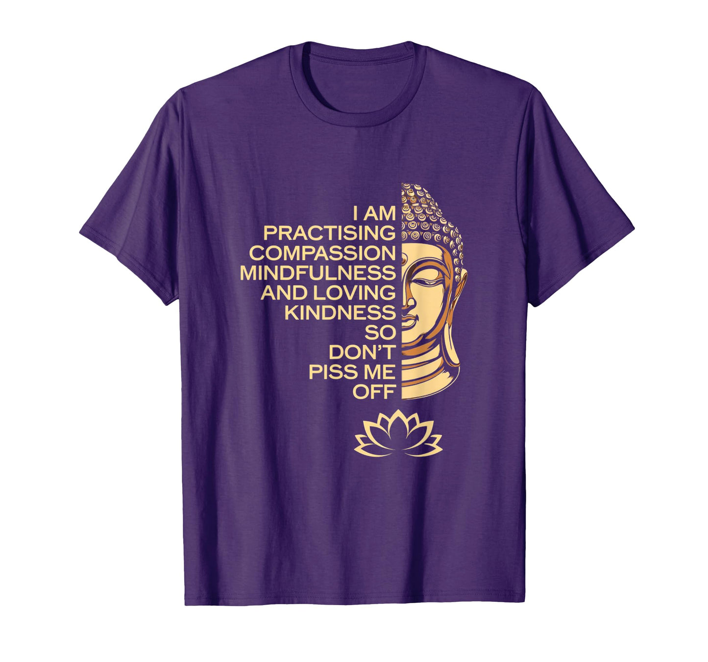 I am Practicing Mindfulness Compassion So Don't Piss Me Off T-Shirt
