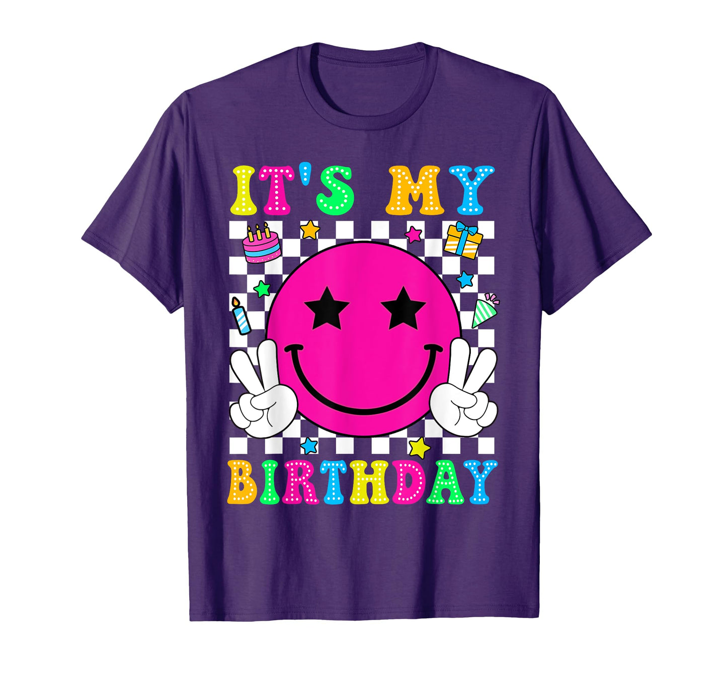 Birthday Party Groovy It’s My Birthday Men Women Teens Kids T-Shirt