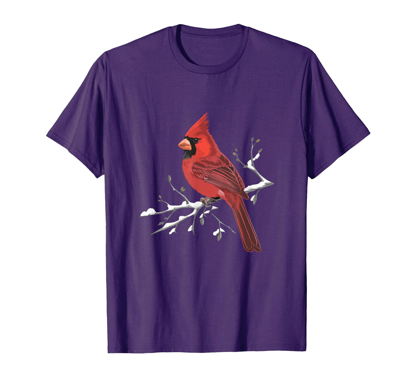 Majestic Red Cardinal Birdwatching Birdwatcher Bird Lover T-Shirt