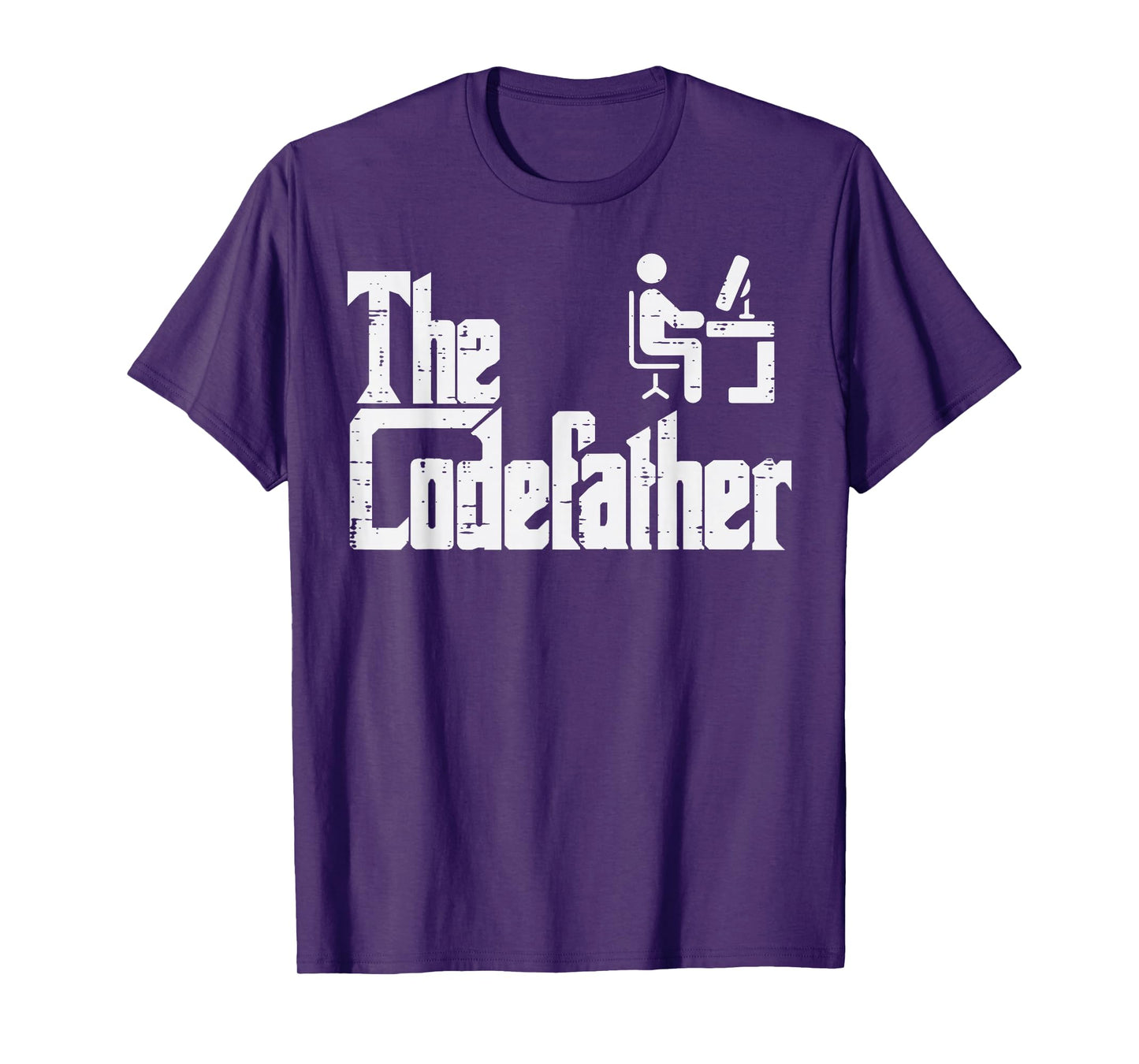 The Codefather Funny IT Programmer Coder Parody Dad Papa Men T-Shirt