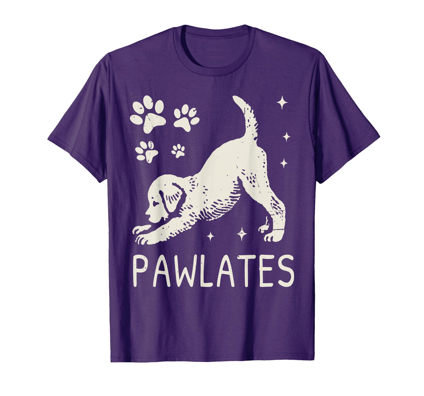 Pawlates Dog Stretching Workout Fitness Pilates Cute Puppy T-Shirt