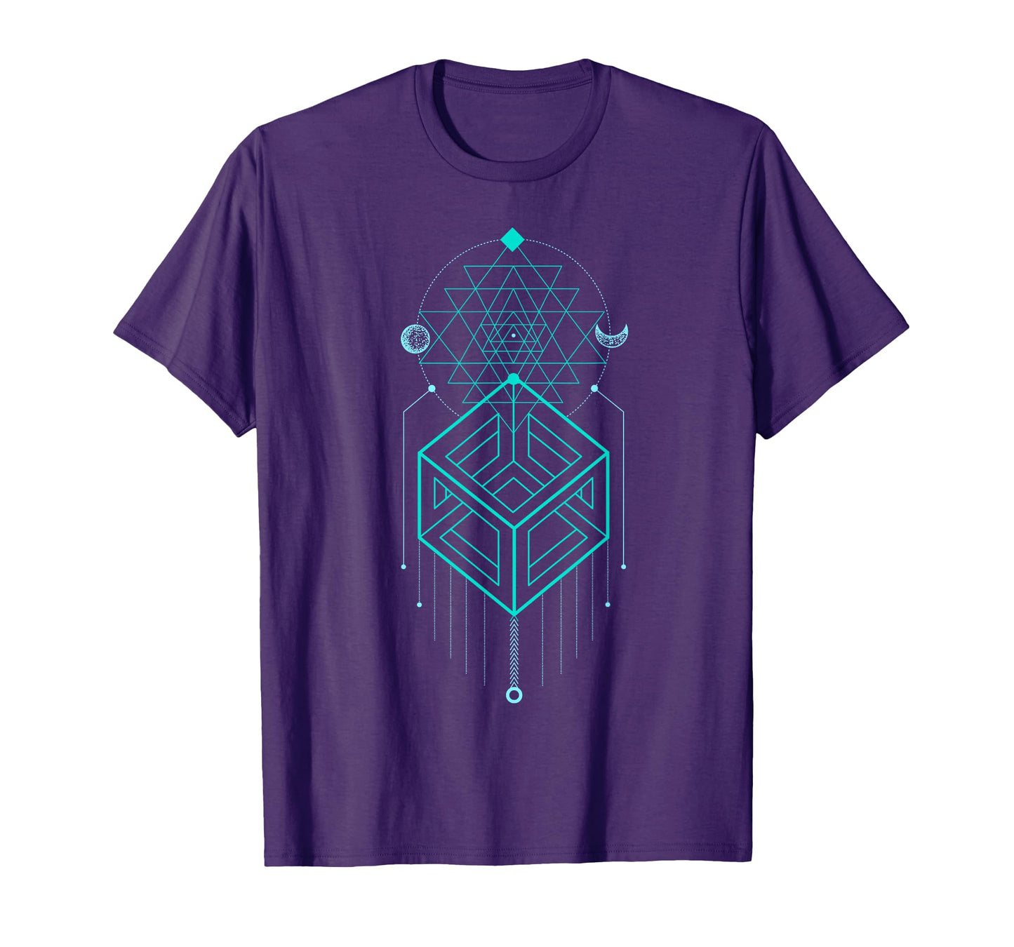 Sacred Geometry Celestial Magic Cube Totem T-Shirt