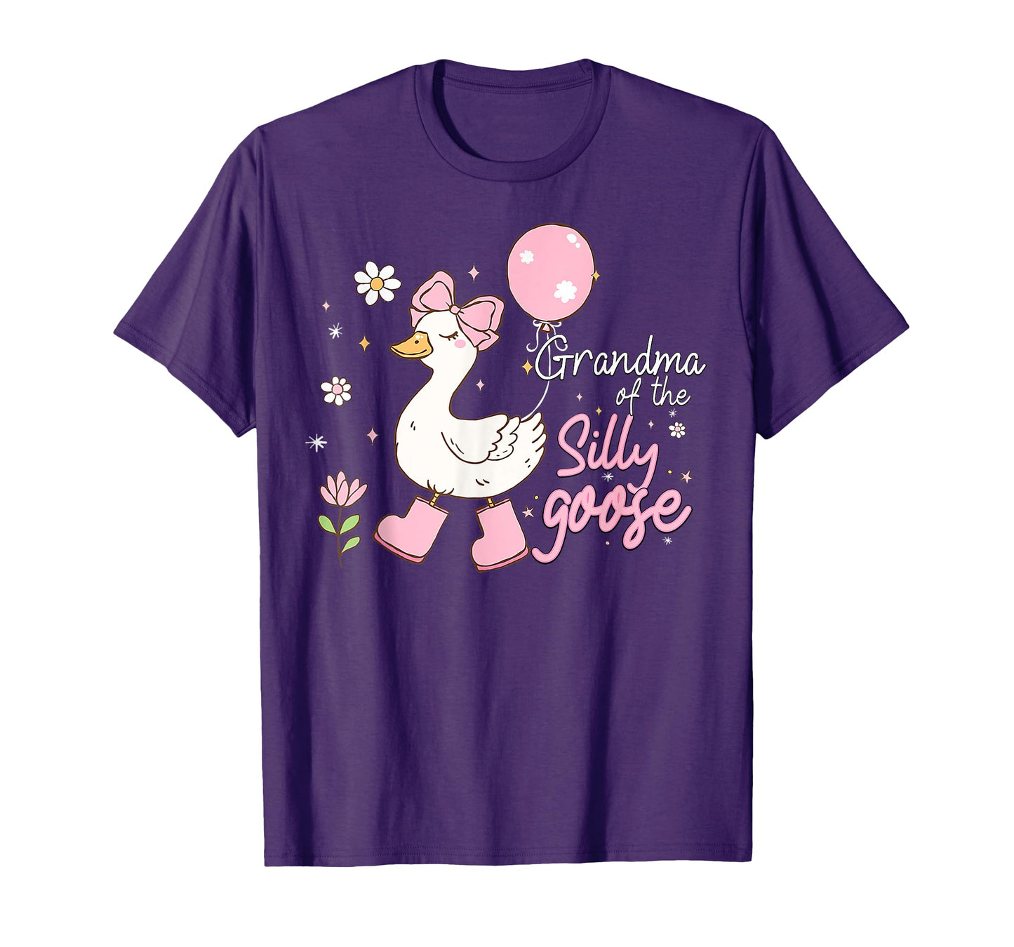 Grandma of the Silly Goose 1st Birthday Family Matching T-Shirt