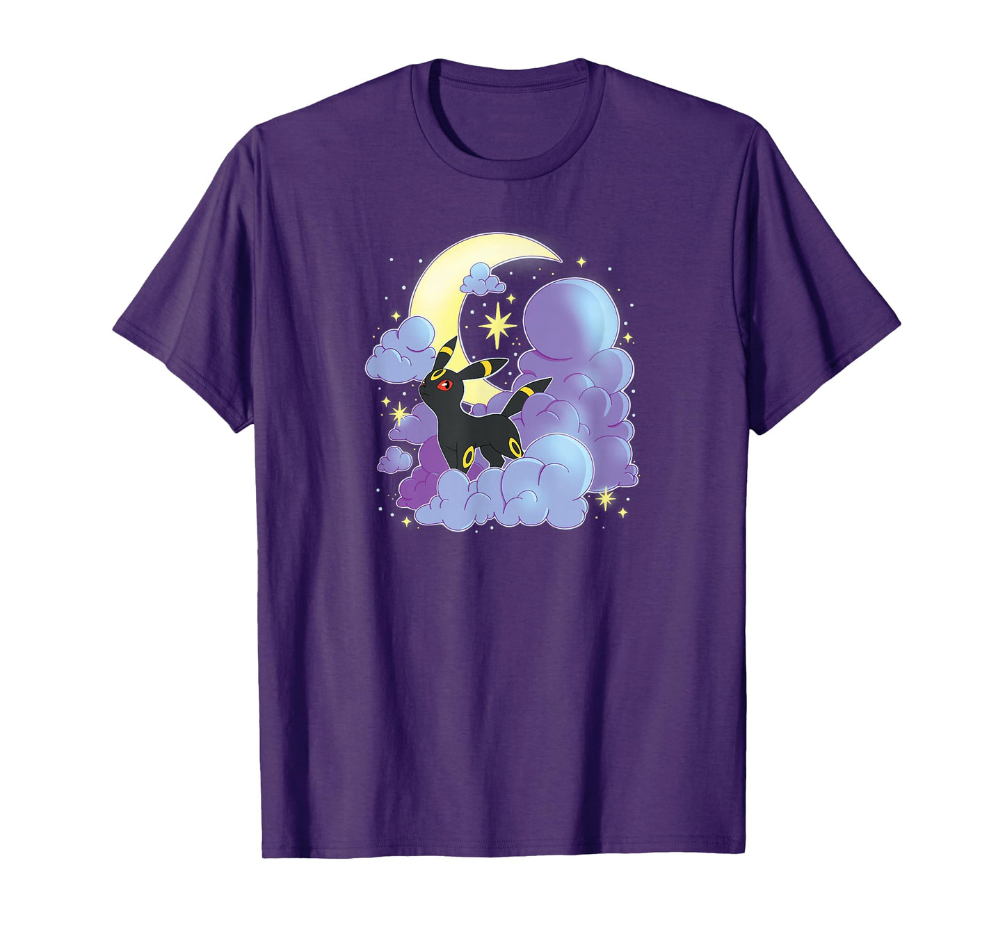 Pokémon - Umbreon Celestial Moon With Clouds T-Shirt