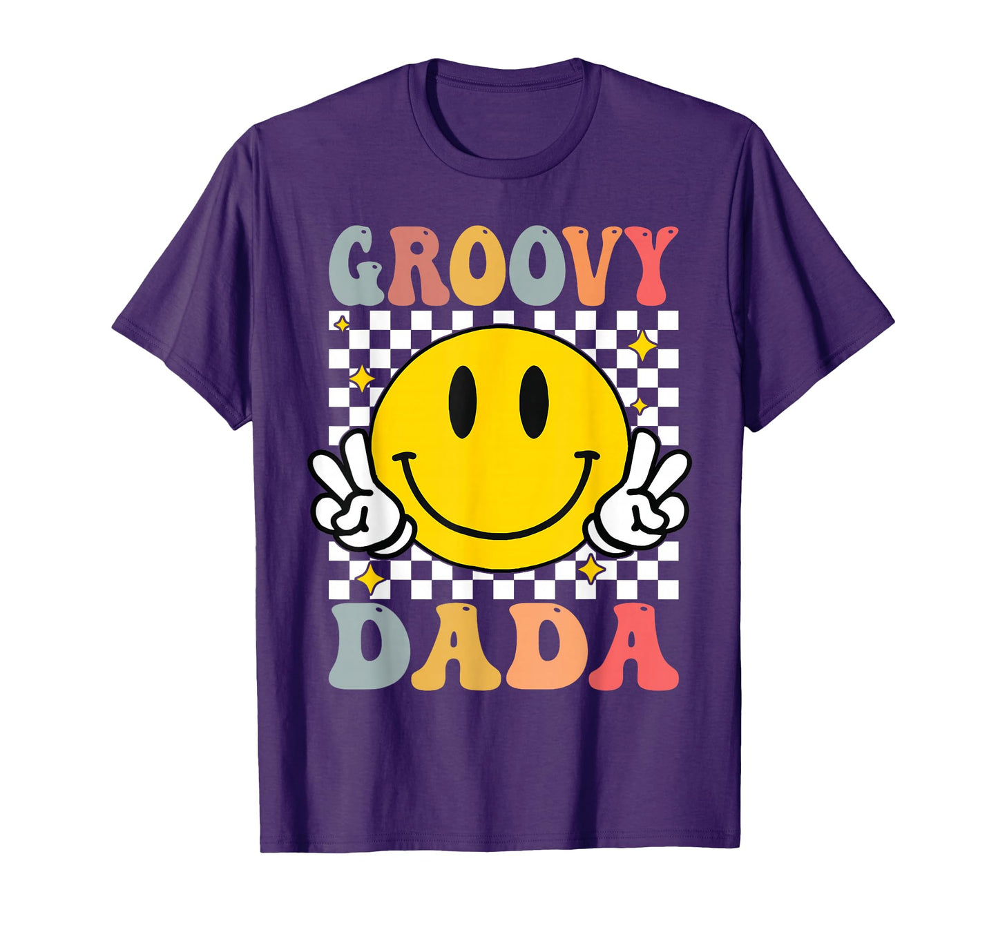 Groovy Dada Retro Dad Matching Family 1st Birthday Party T-Shirt