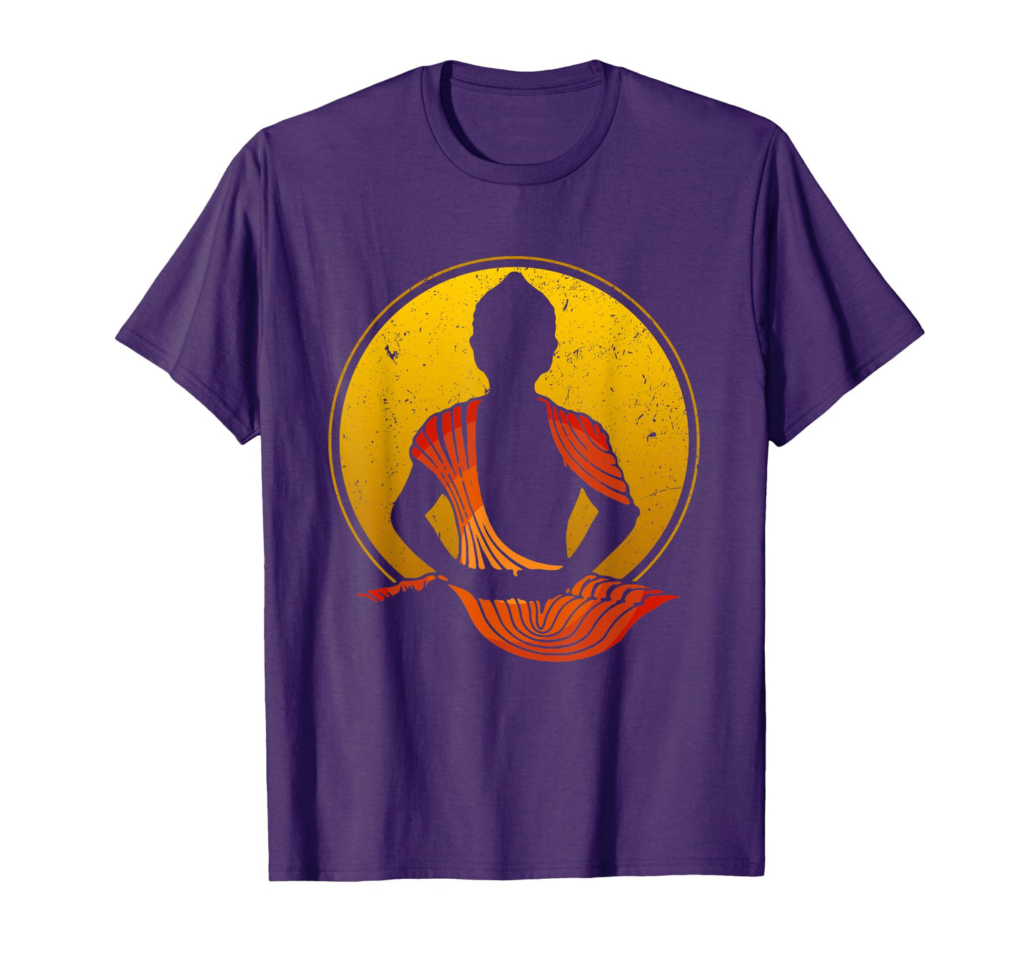Buddha Vintage Zen Buddhism Yoga Meditation Spiritual T-Shirt