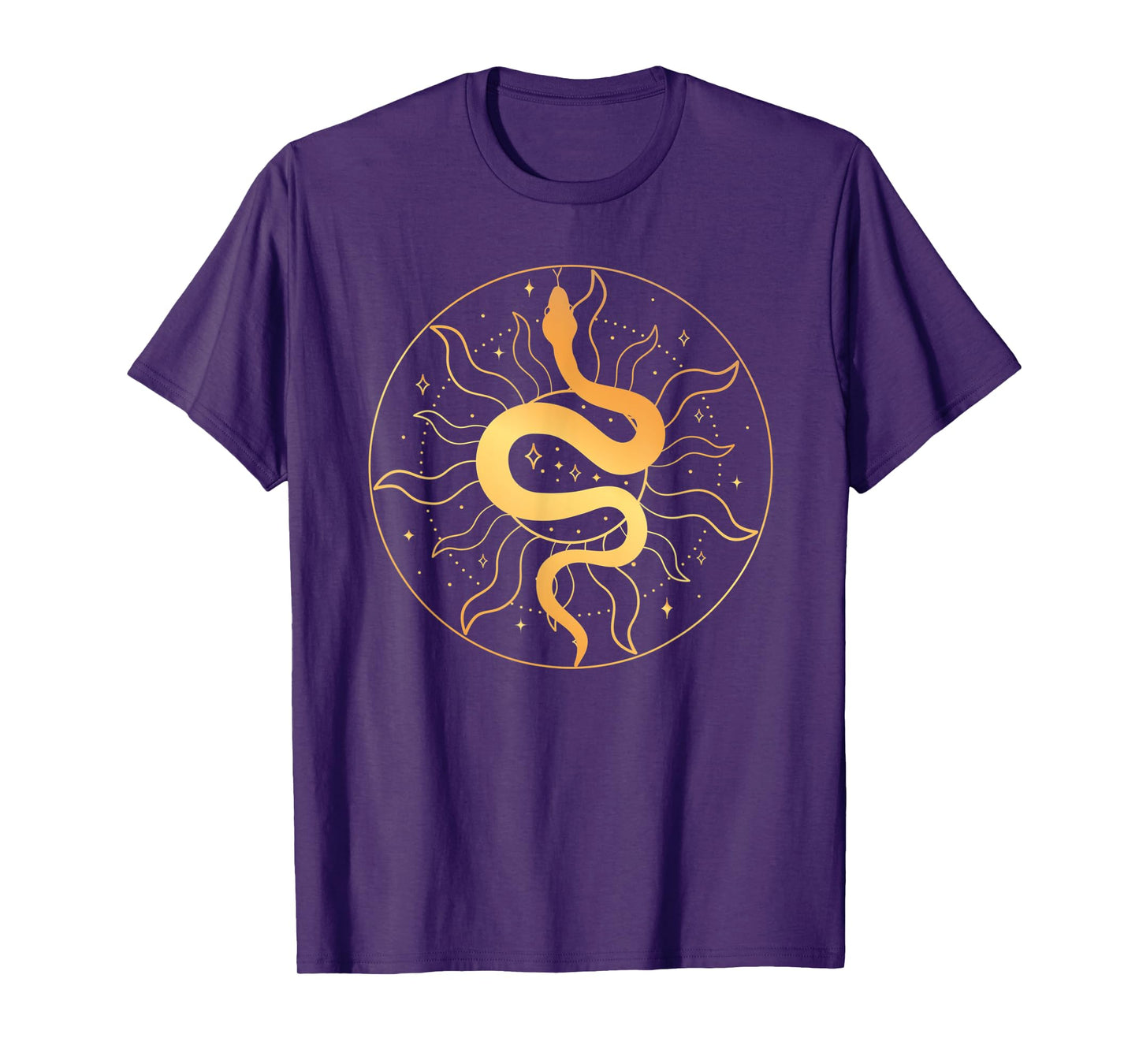 Sacred Geometry Art The Sun And Snake Occult Symbol T-Shirt