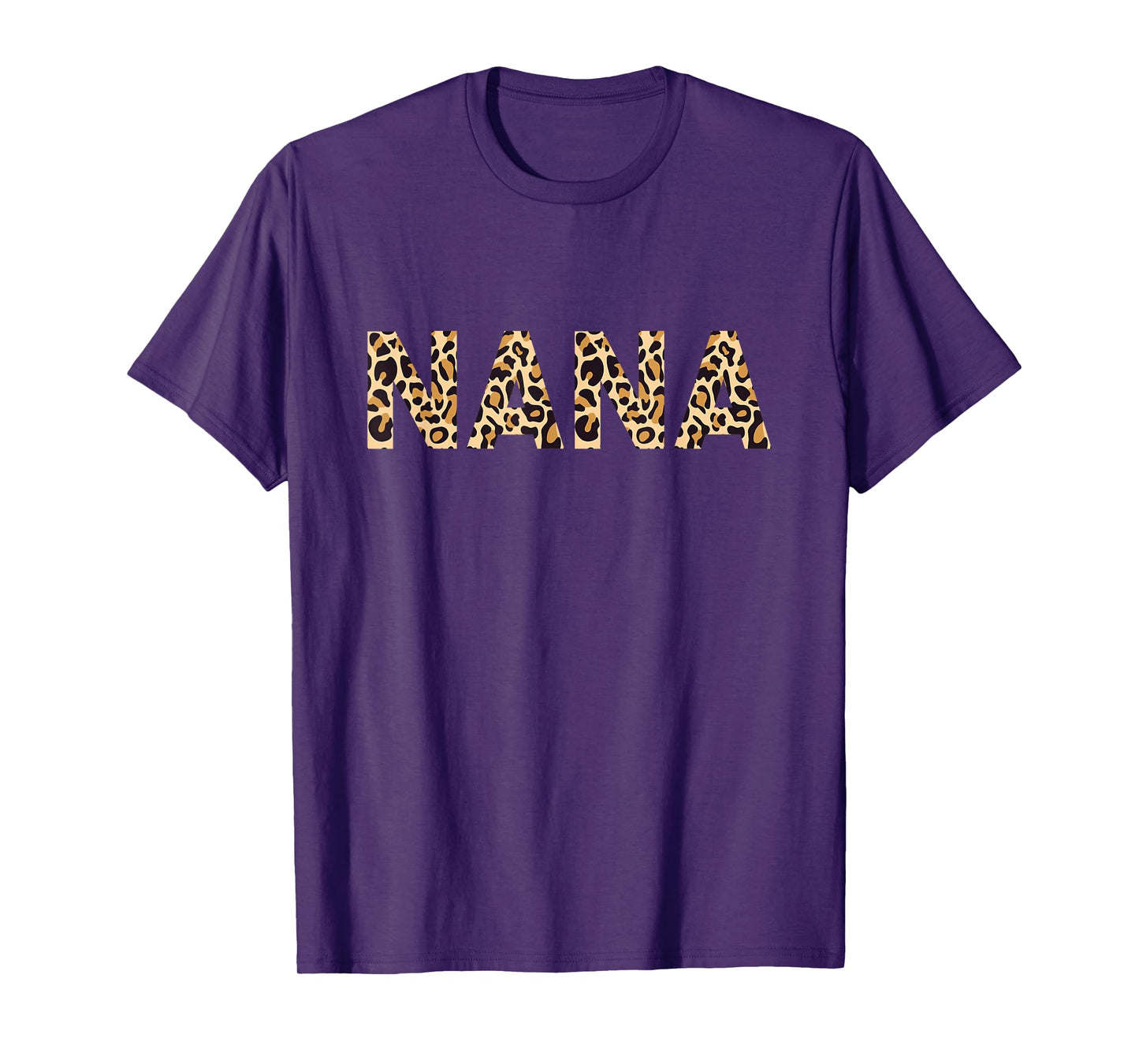 Nana Leopard For Women Grandma Mother's Day Christmas T-Shirt