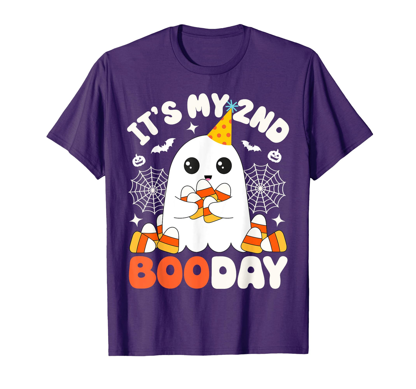 It's My 2nd Boo Day, Funny Halloween Ghost 2nd Birthday Boy T-Shirt
